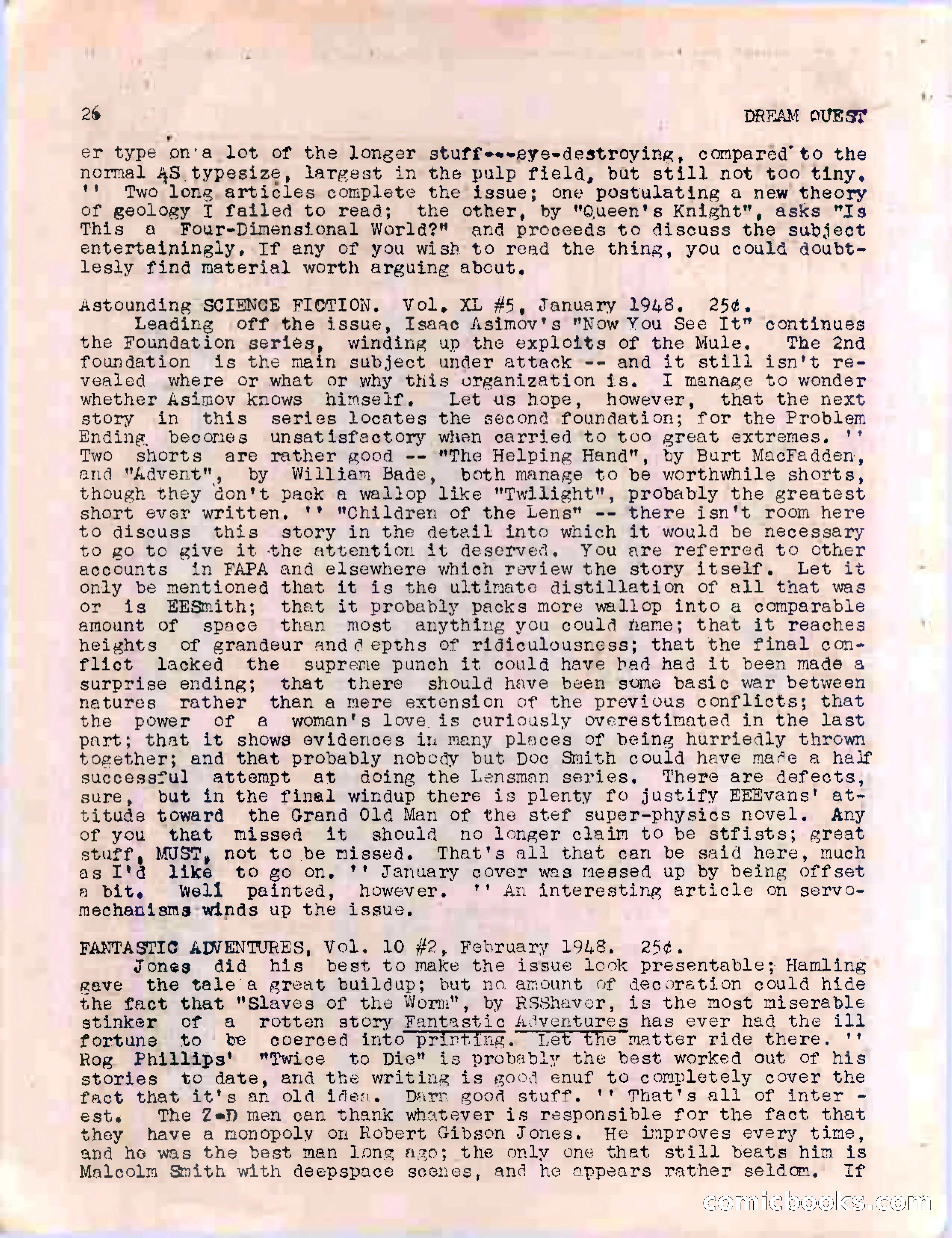 Dream Quest, Vol. 1, No. 5 — page 33 of 44
