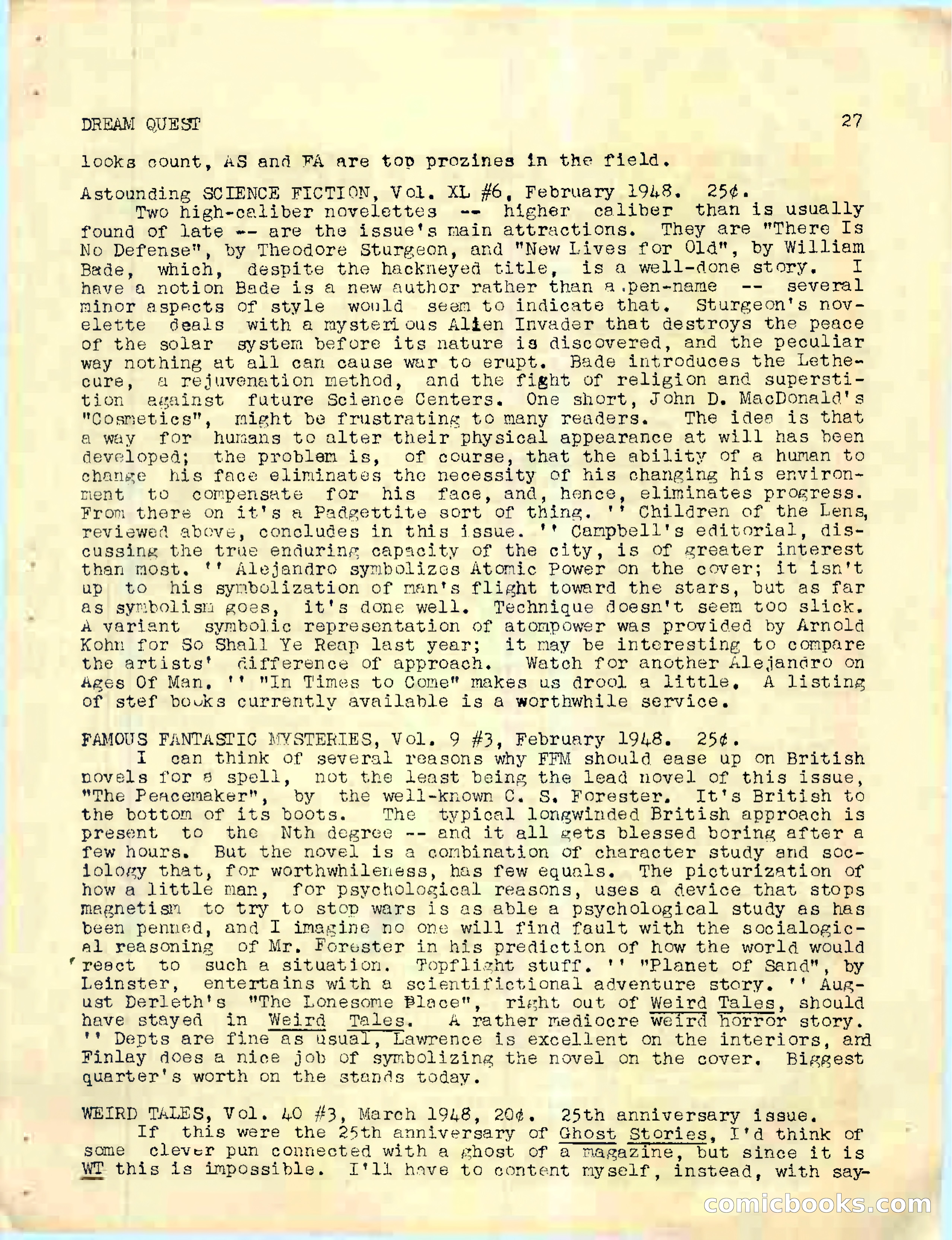 Dream Quest, Vol. 1, No. 5 — page 34 of 44