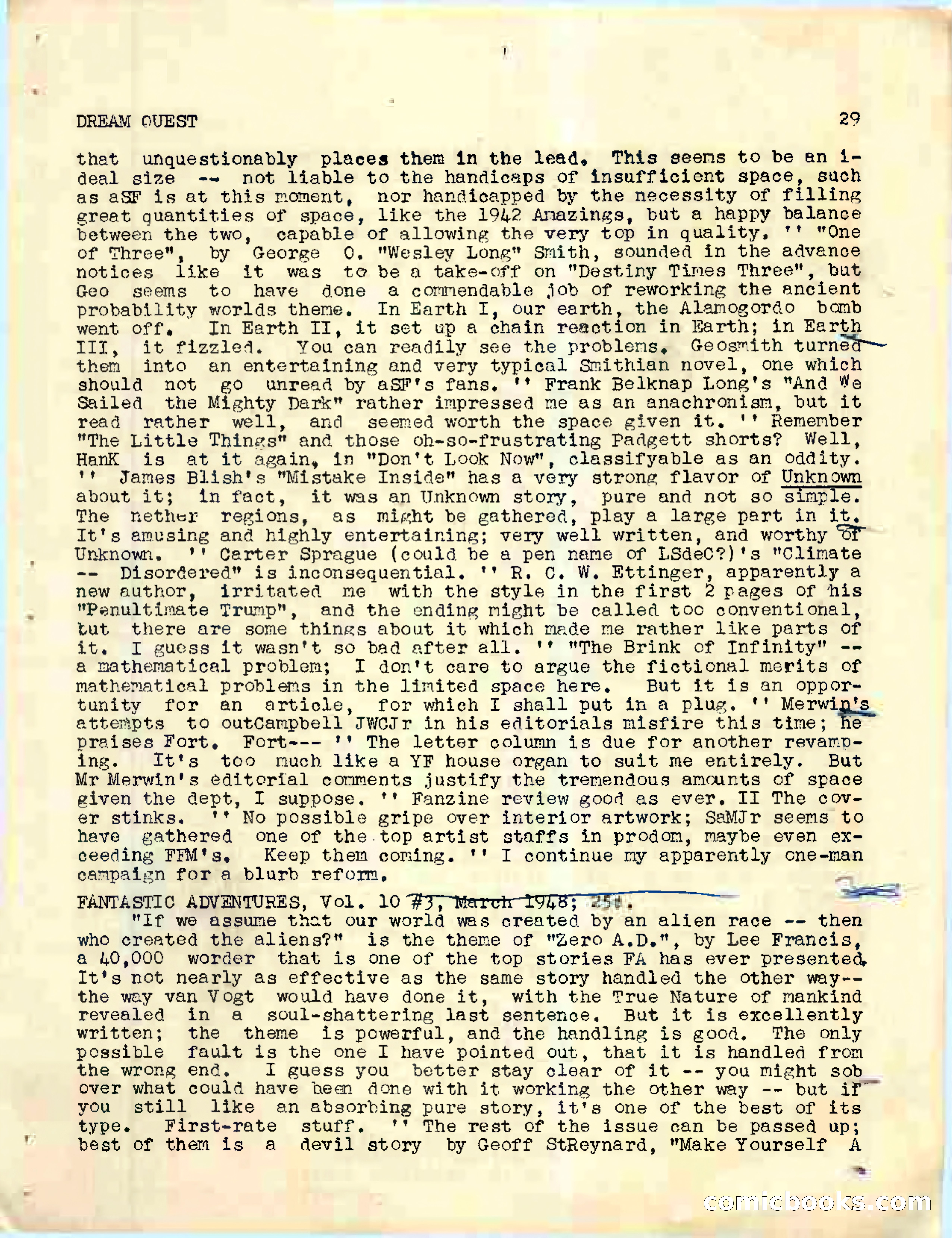 Dream Quest, Vol. 1, No. 5 — page 37 of 44