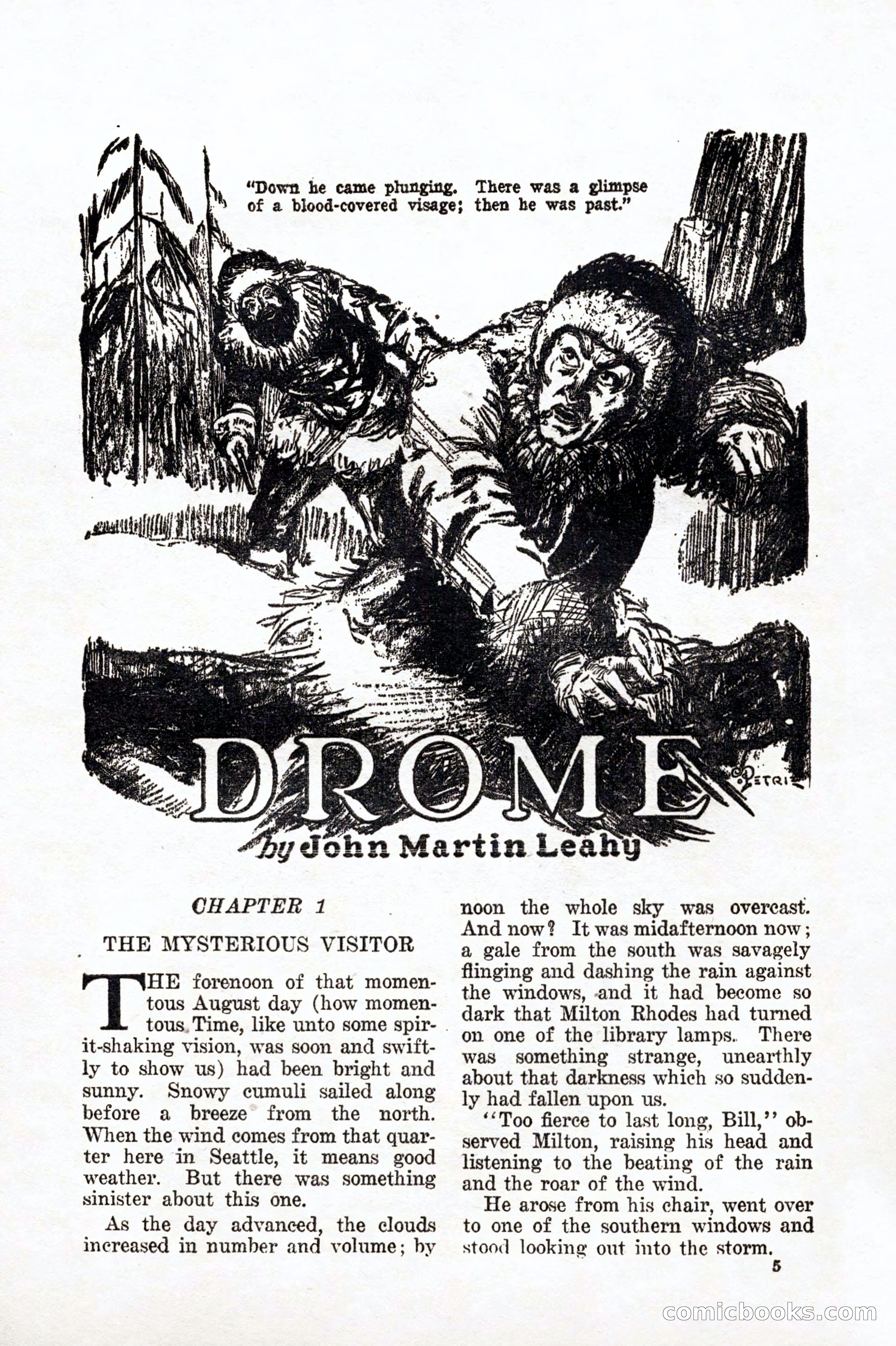 Weird Tales: "Drome" by John Martin Leahy — page 2 of 110