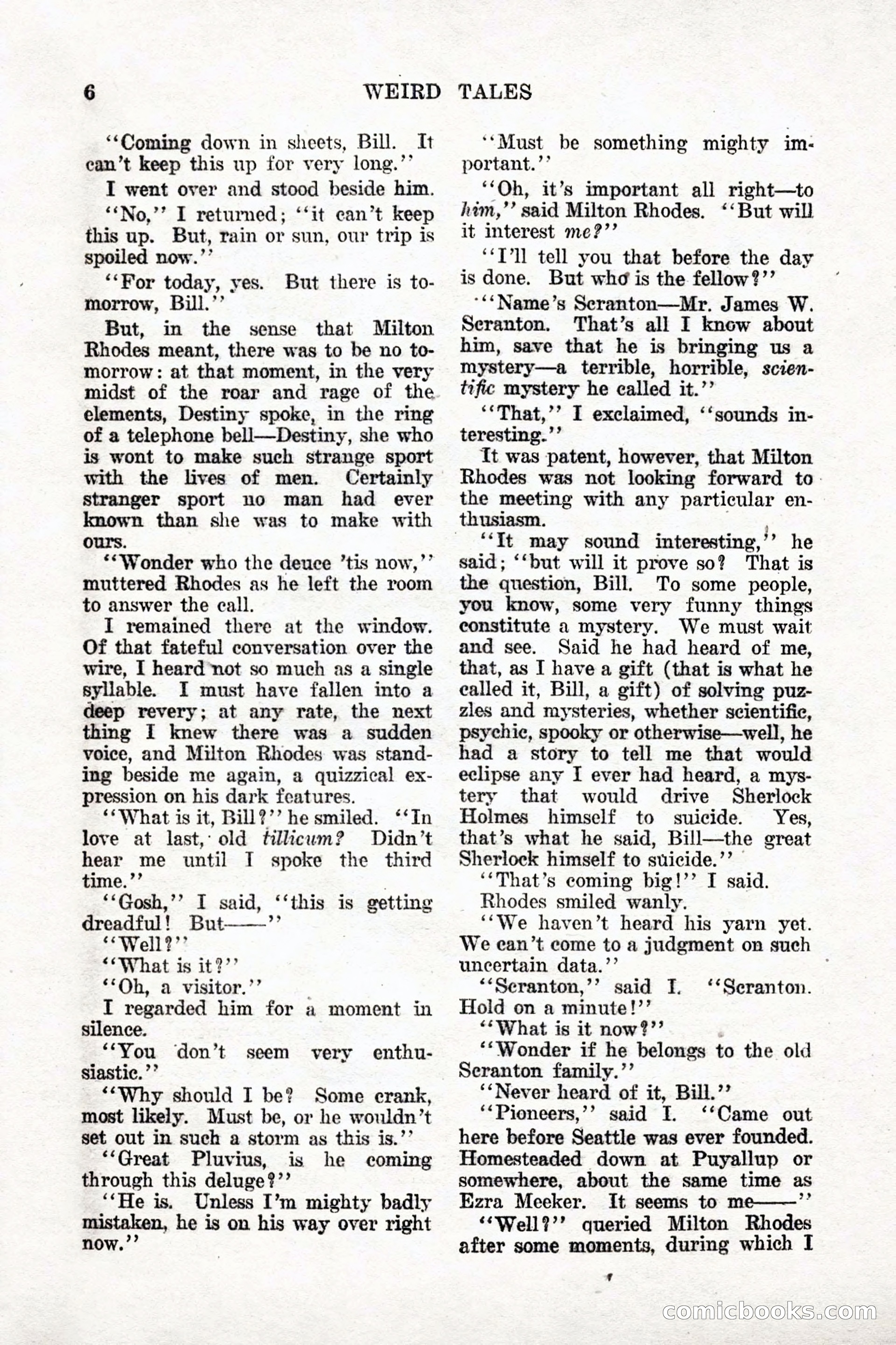 Weird Tales: "Drome" by John Martin Leahy — page 3 of 110