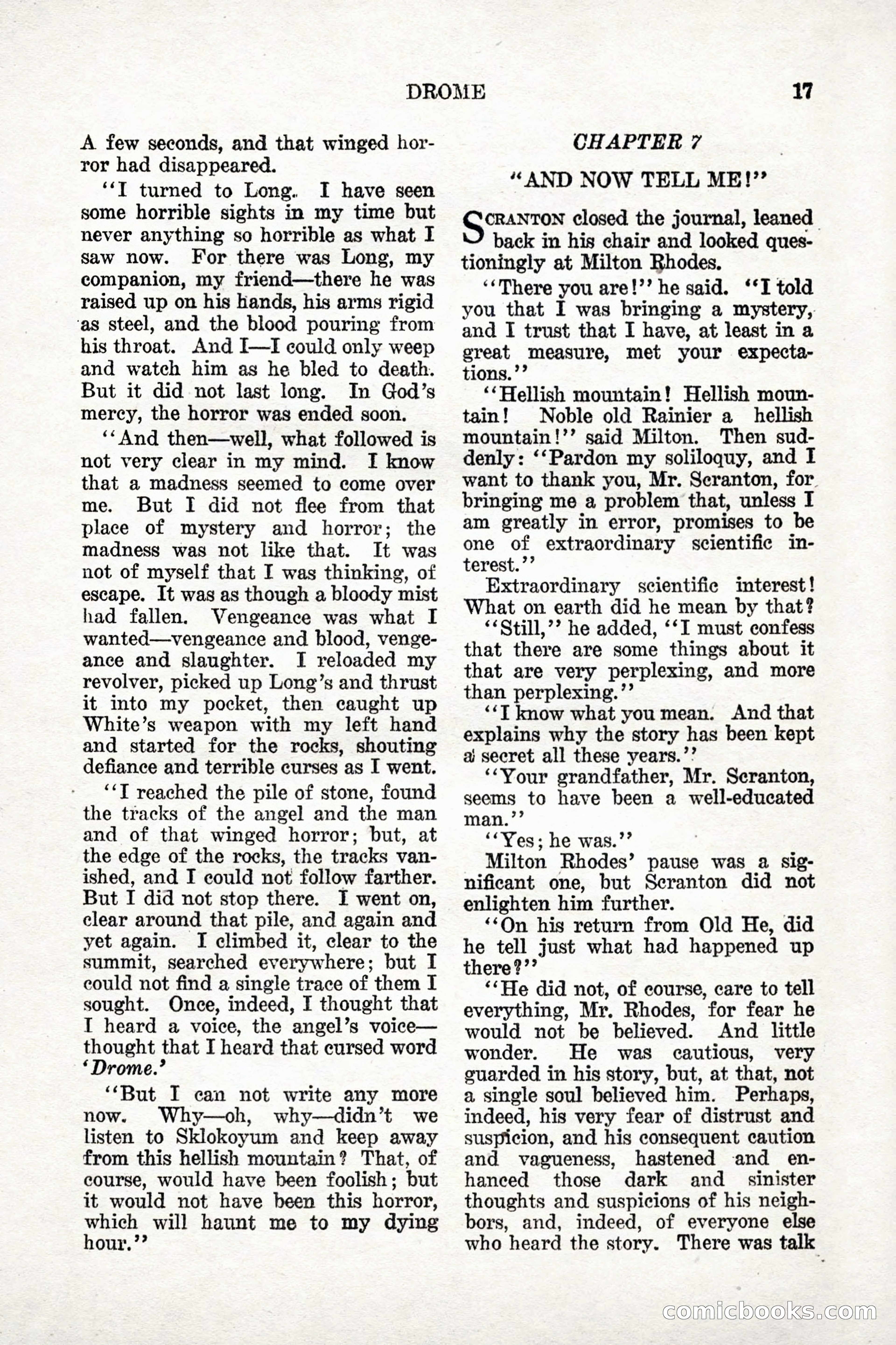 Weird Tales: "Drome" by John Martin Leahy — page 14 of 110