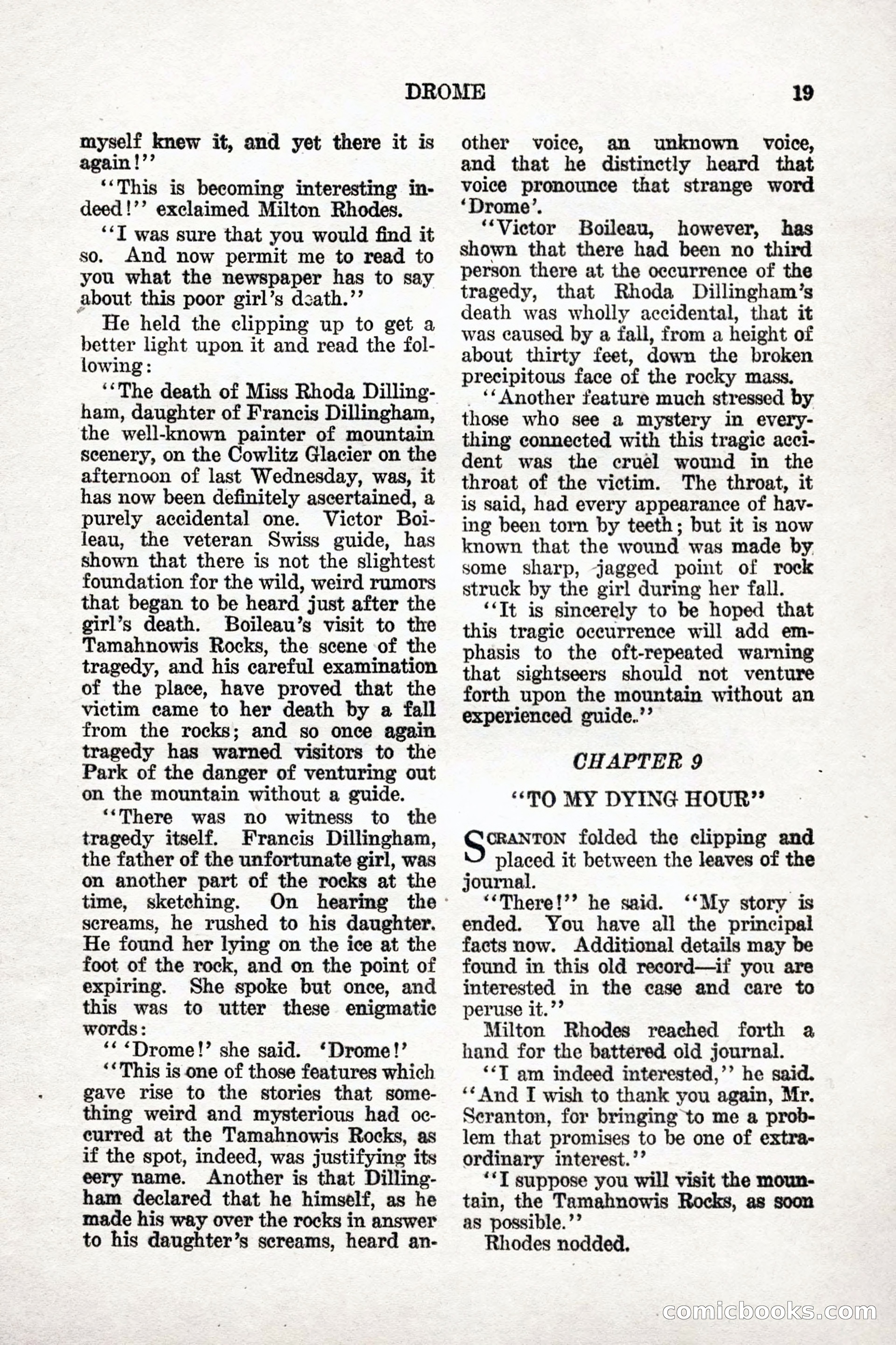 Weird Tales: "Drome" by John Martin Leahy — page 16 of 110