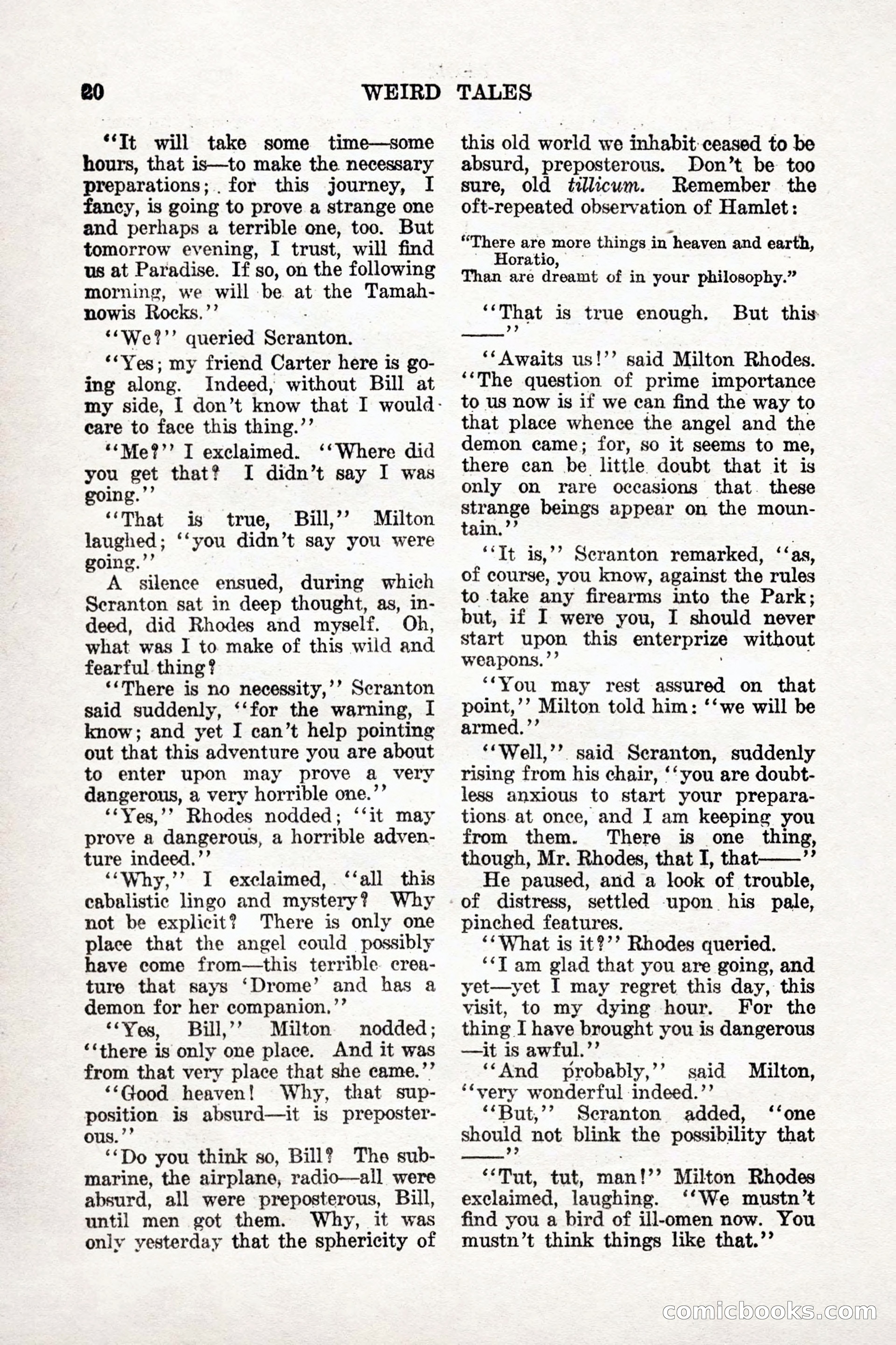 Weird Tales: "Drome" by John Martin Leahy — page 17 of 110