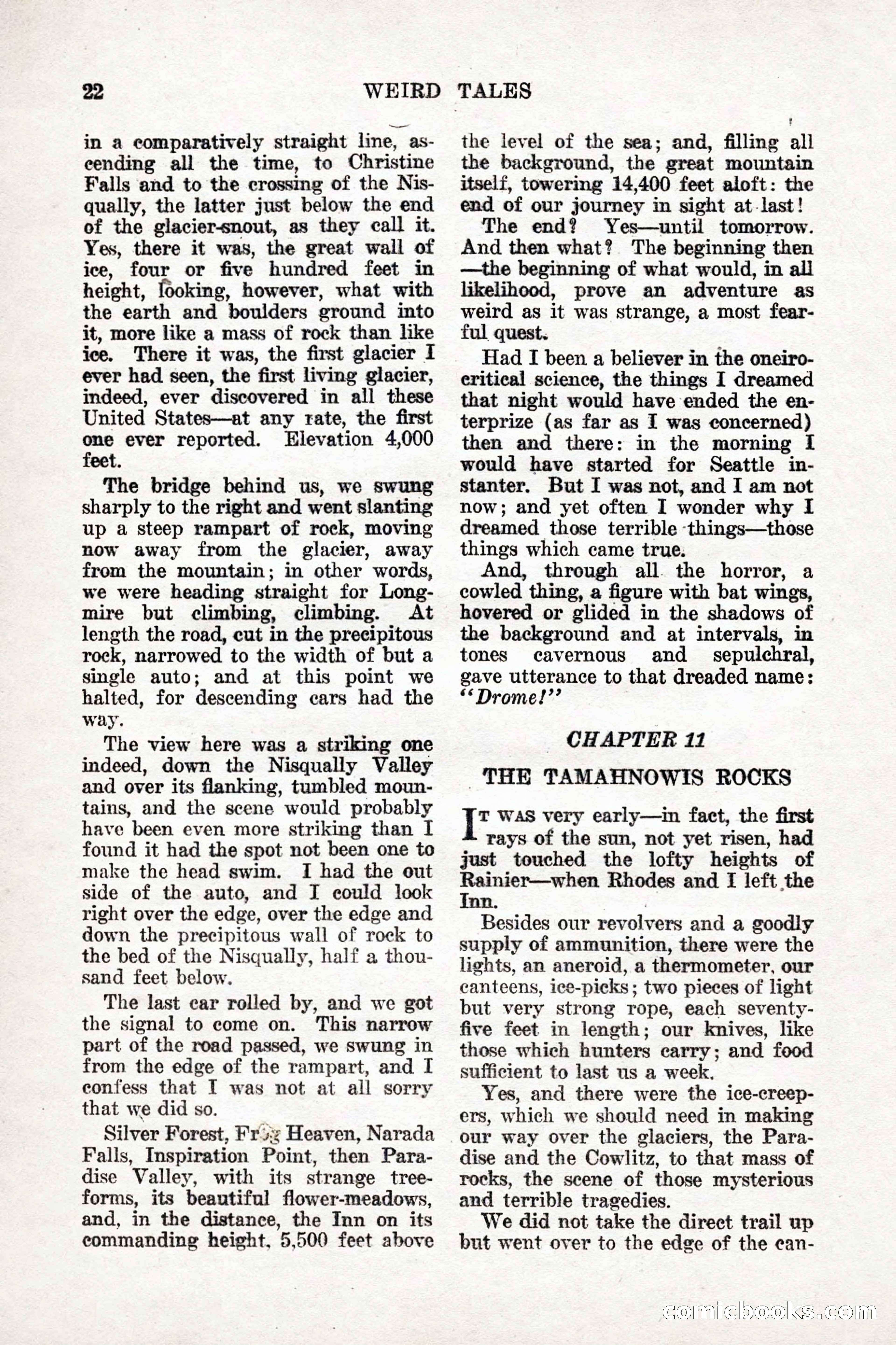 Weird Tales: "Drome" by John Martin Leahy — page 19 of 110