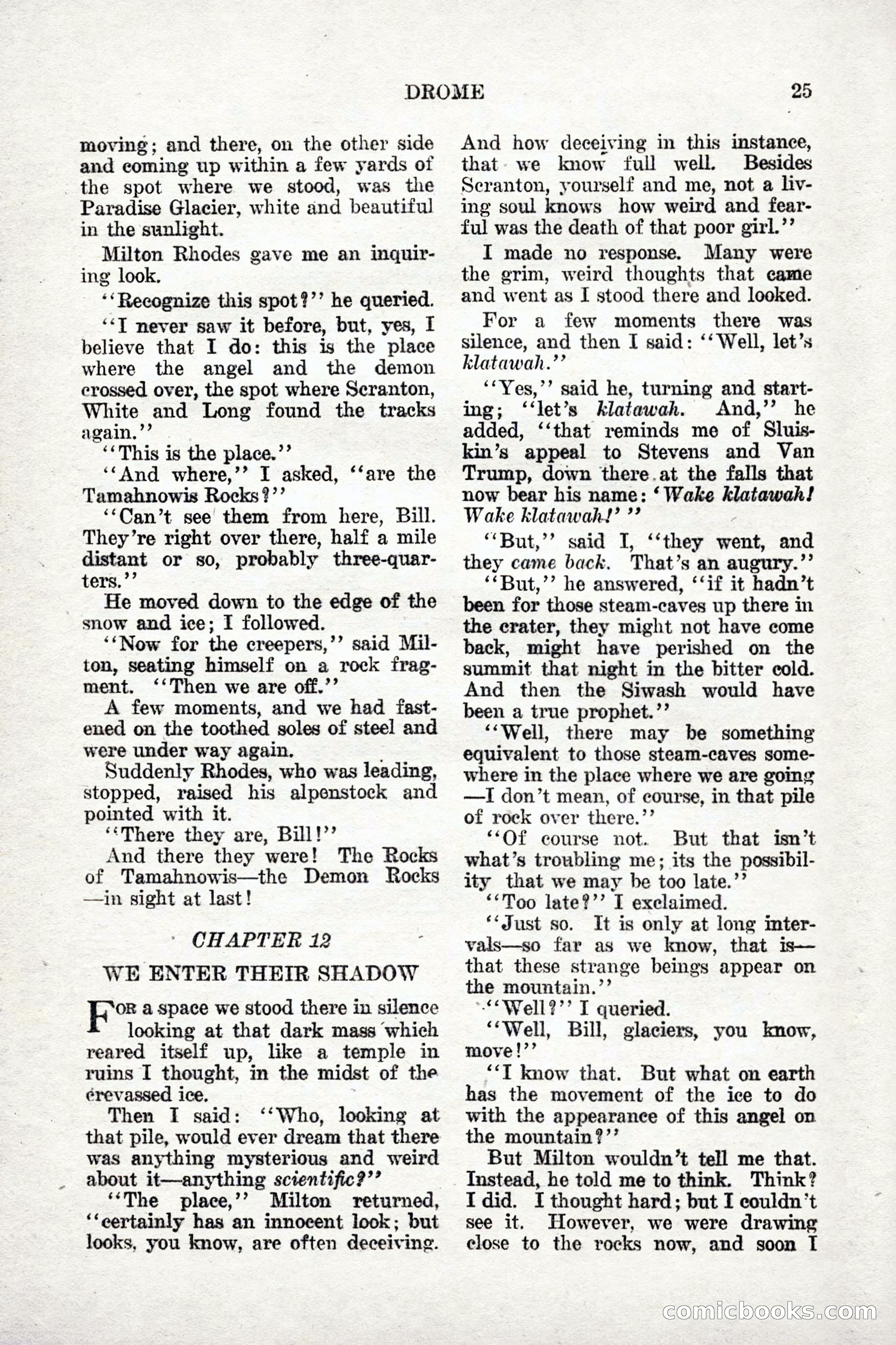 Weird Tales: "Drome" by John Martin Leahy — page 22 of 110