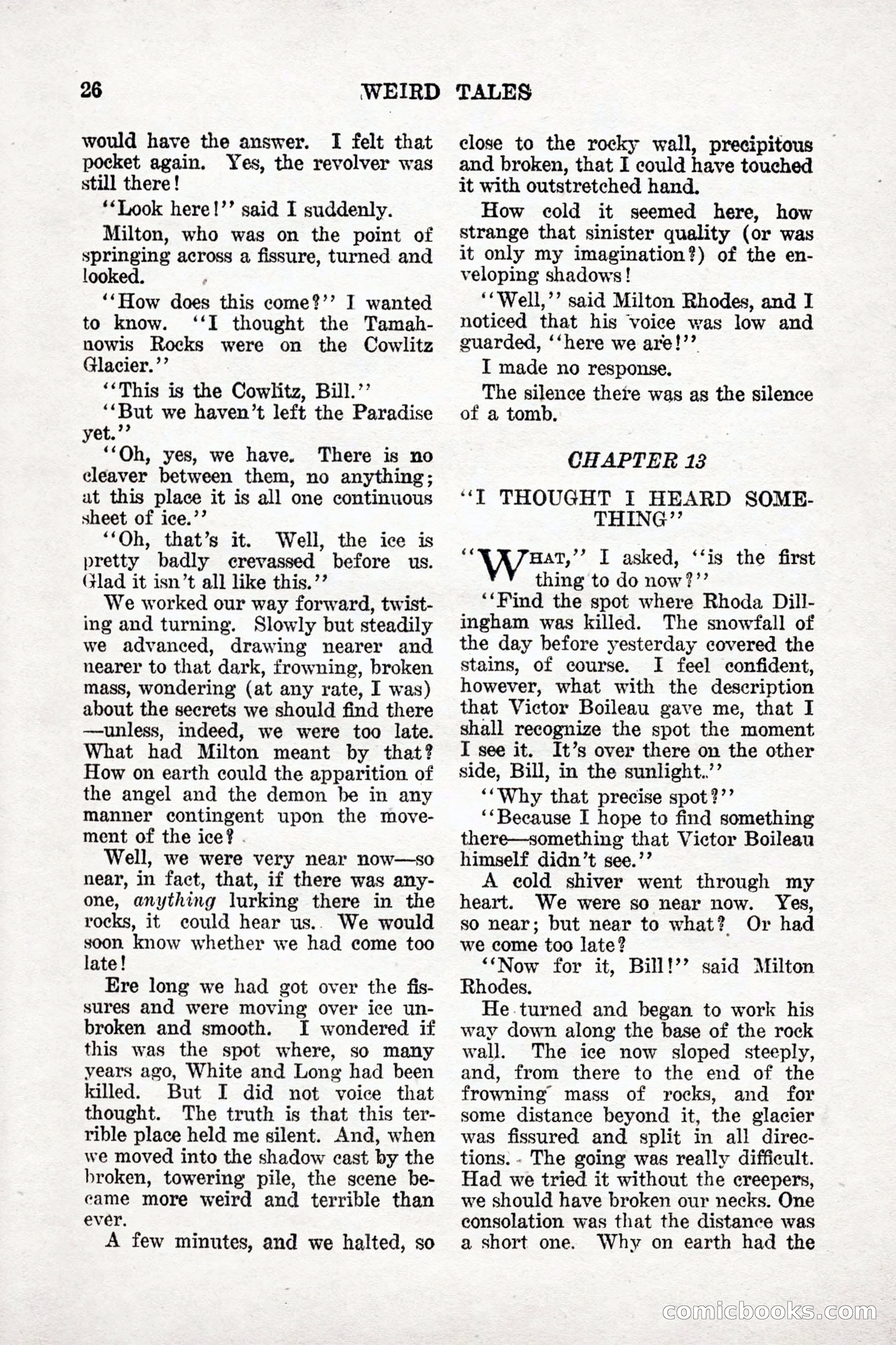 Weird Tales: "Drome" by John Martin Leahy — page 23 of 110