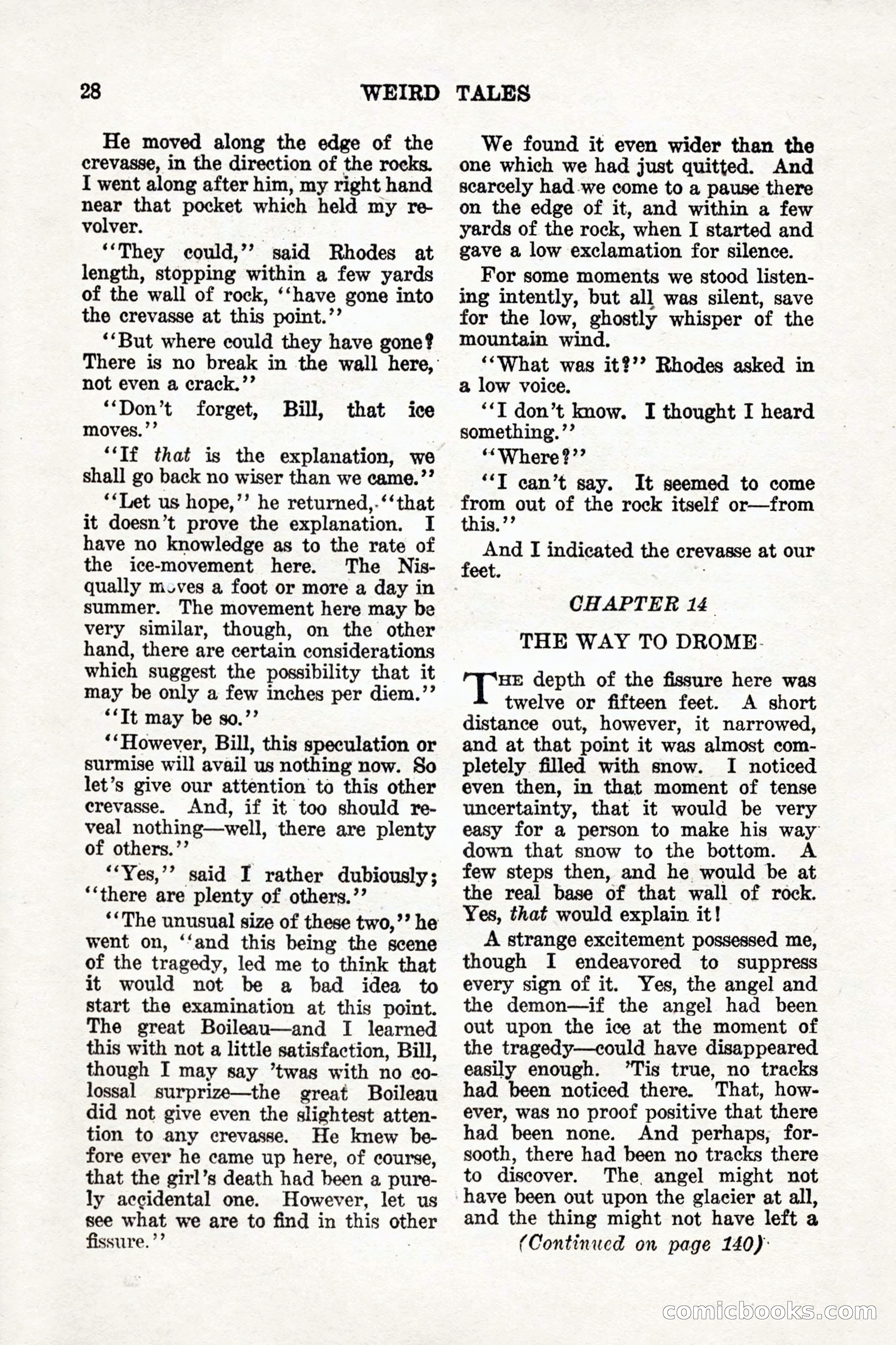 Weird Tales: "Drome" by John Martin Leahy — page 25 of 110