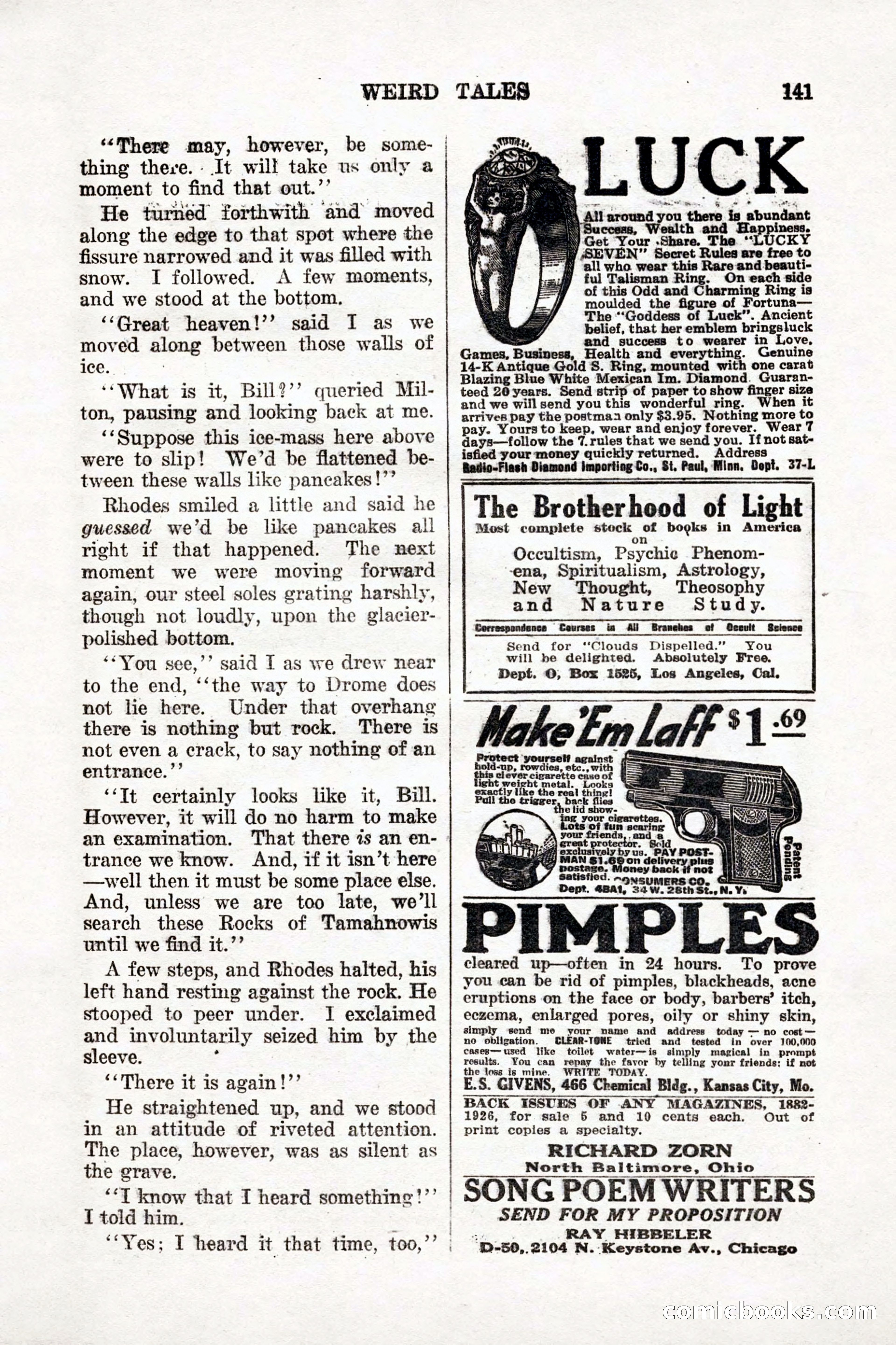 Weird Tales: "Drome" by John Martin Leahy — page 27 of 110