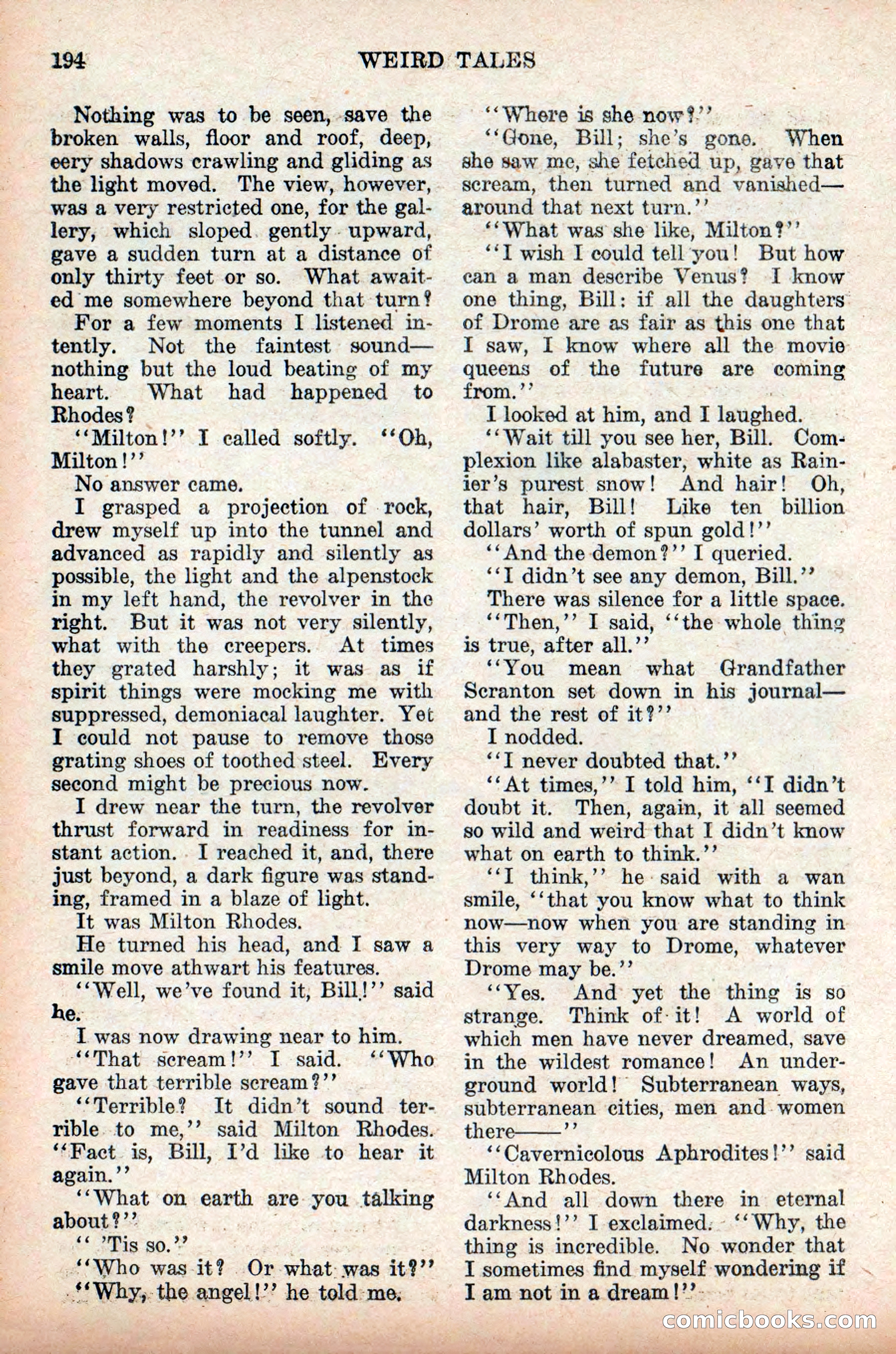 Weird Tales: "Drome" by John Martin Leahy — page 30 of 110