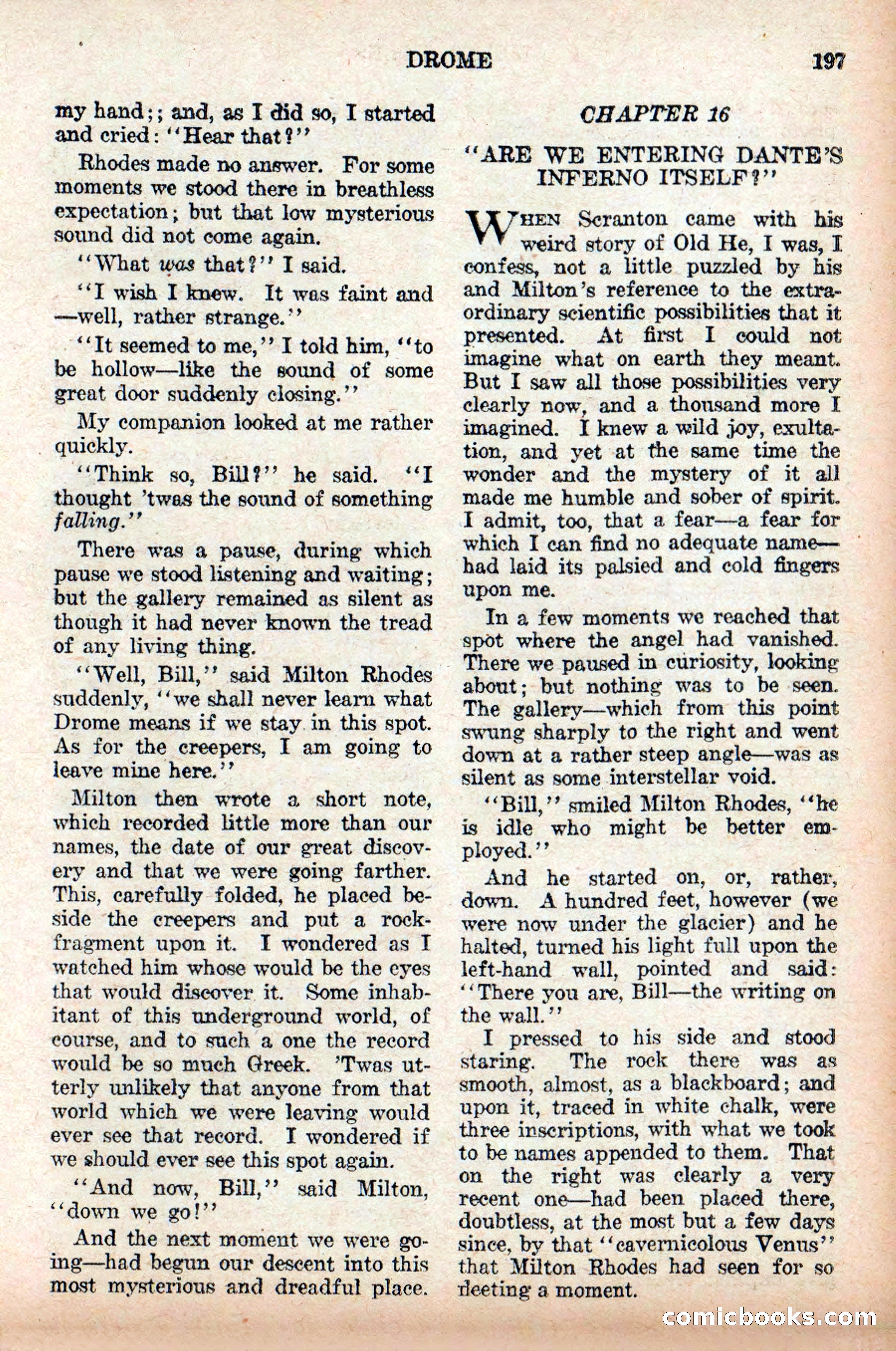 Weird Tales: "Drome" by John Martin Leahy — page 33 of 110