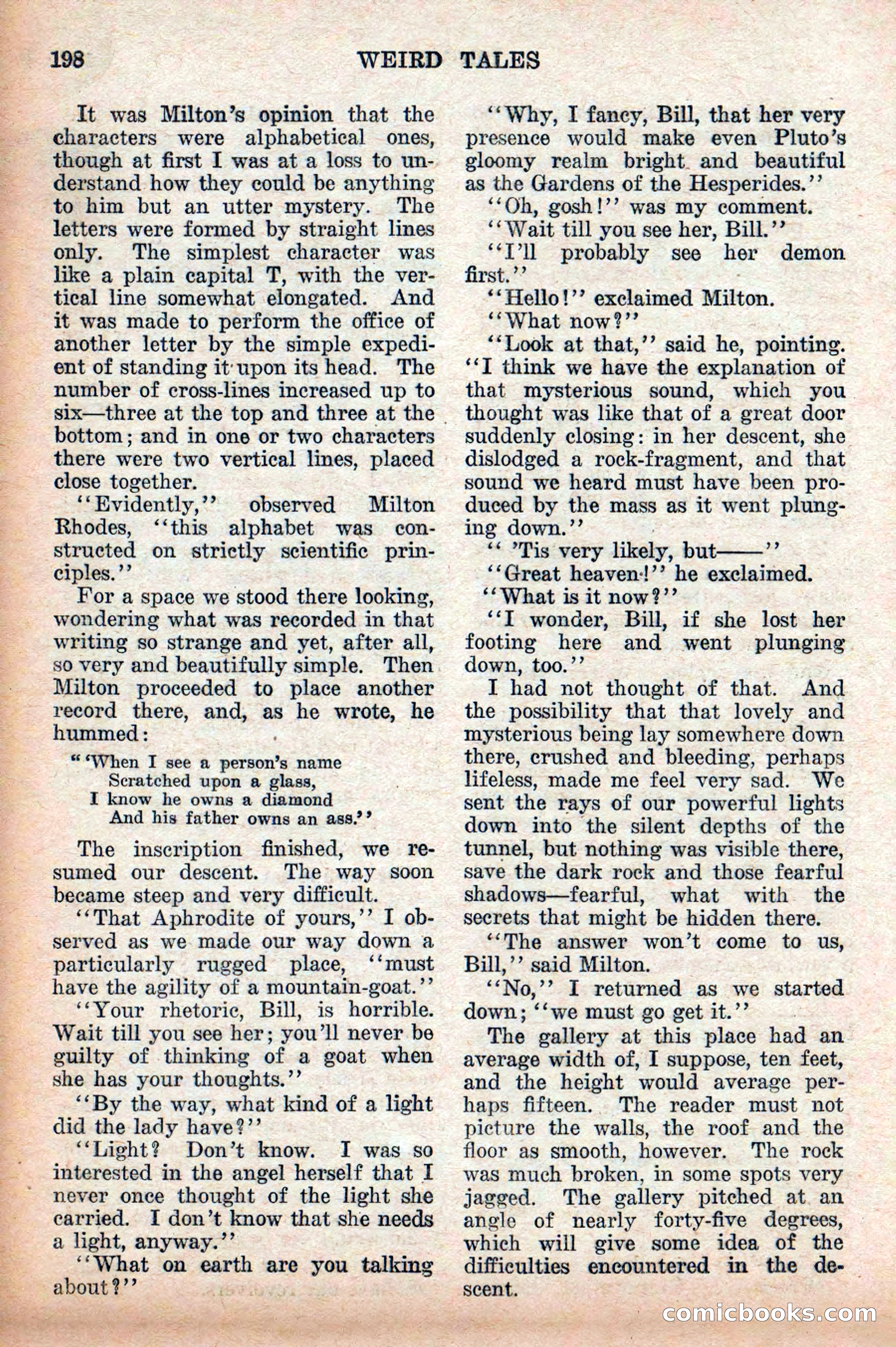 Weird Tales: "Drome" by John Martin Leahy — page 34 of 110