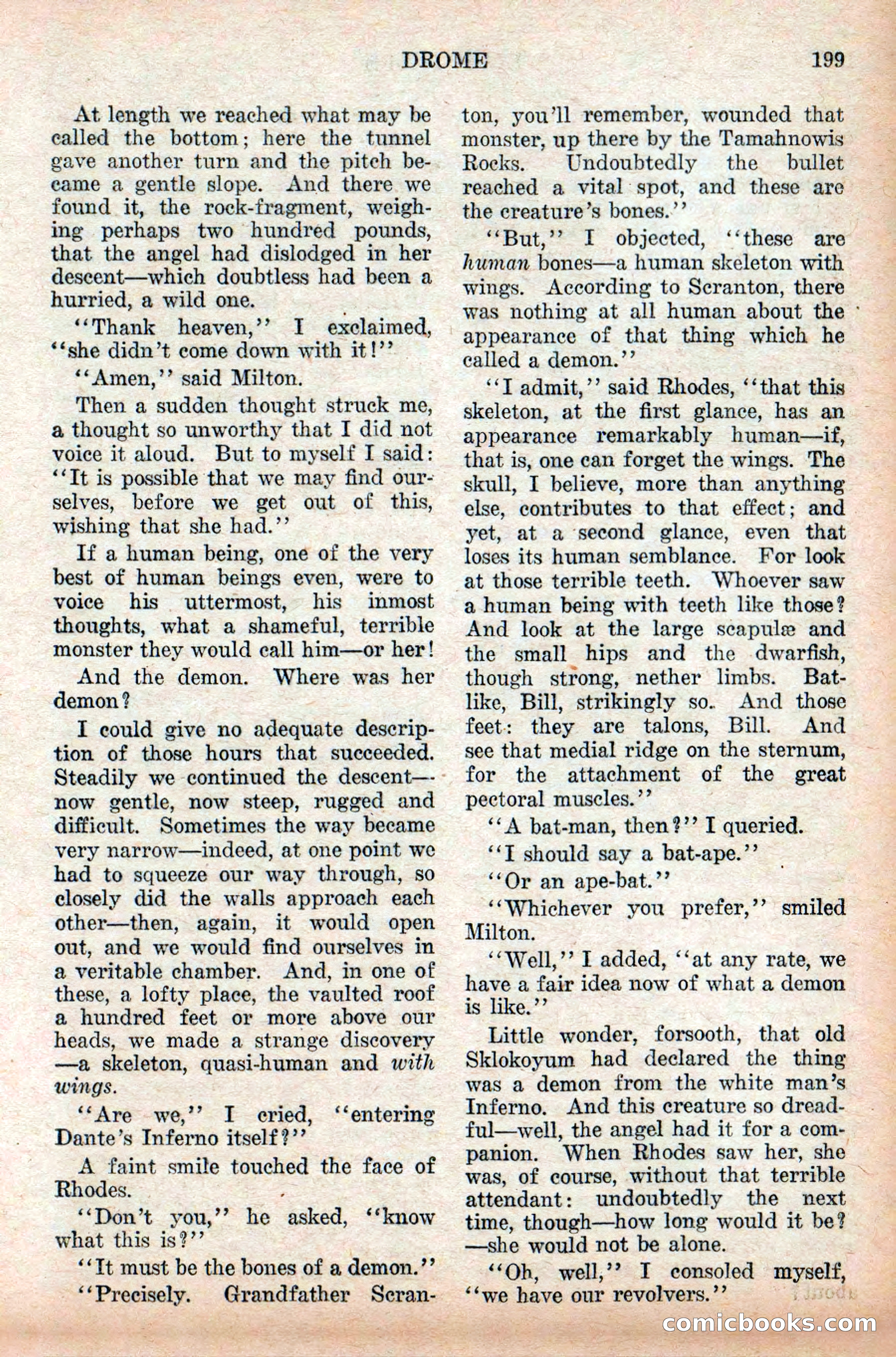 Weird Tales: "Drome" by John Martin Leahy — page 35 of 110