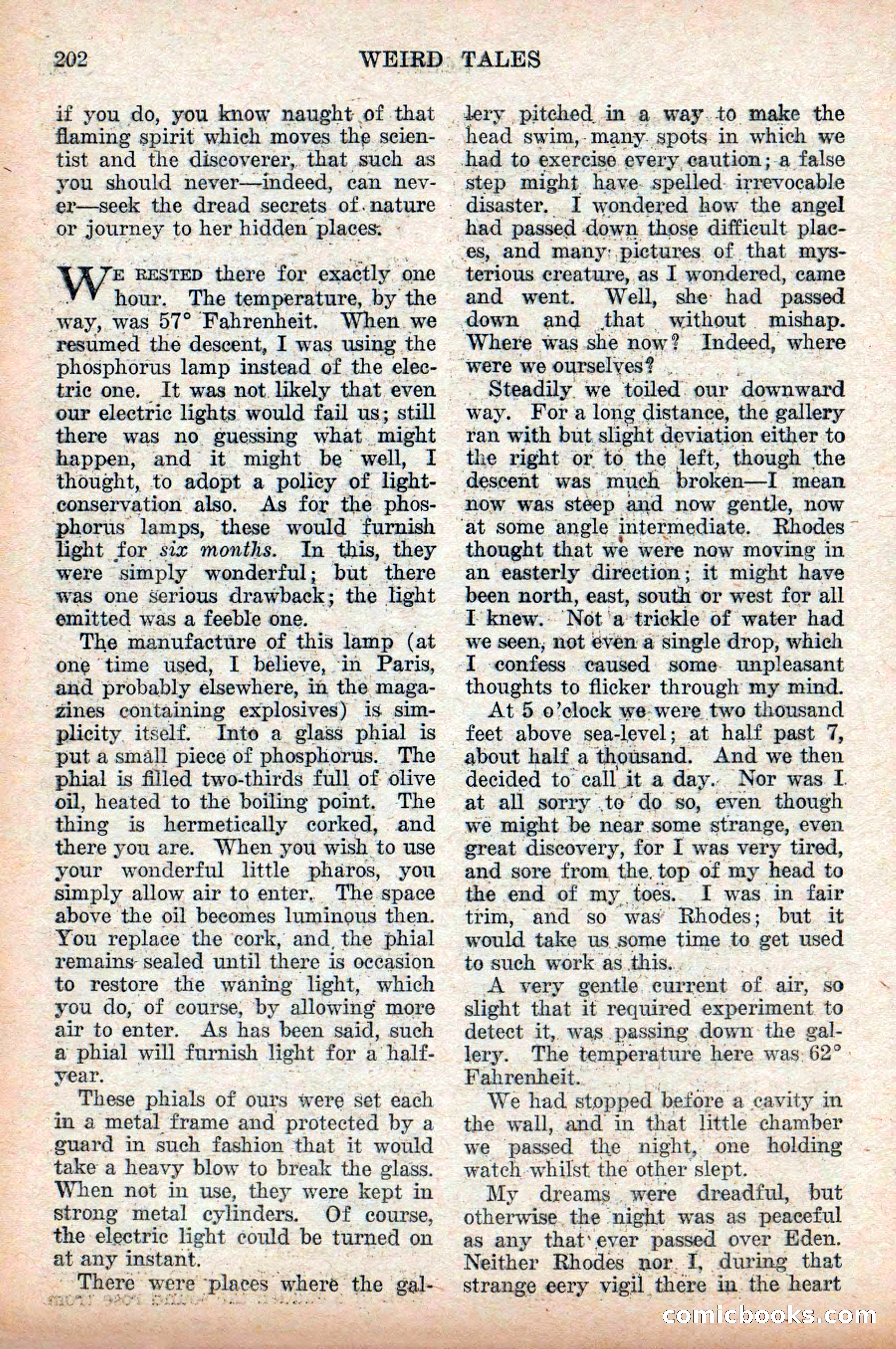 Weird Tales: "Drome" by John Martin Leahy — page 38 of 110