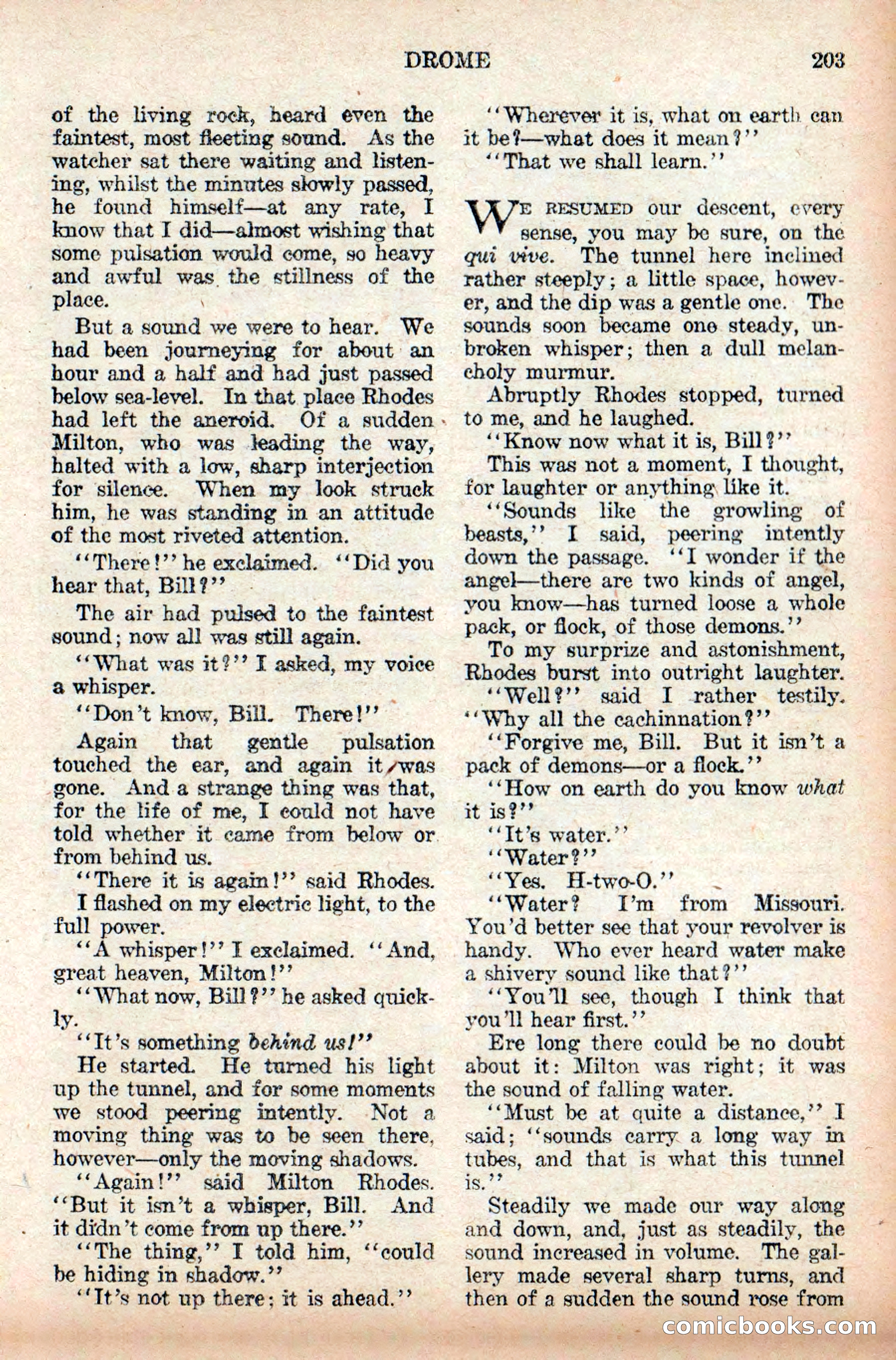 Weird Tales: "Drome" by John Martin Leahy — page 39 of 110