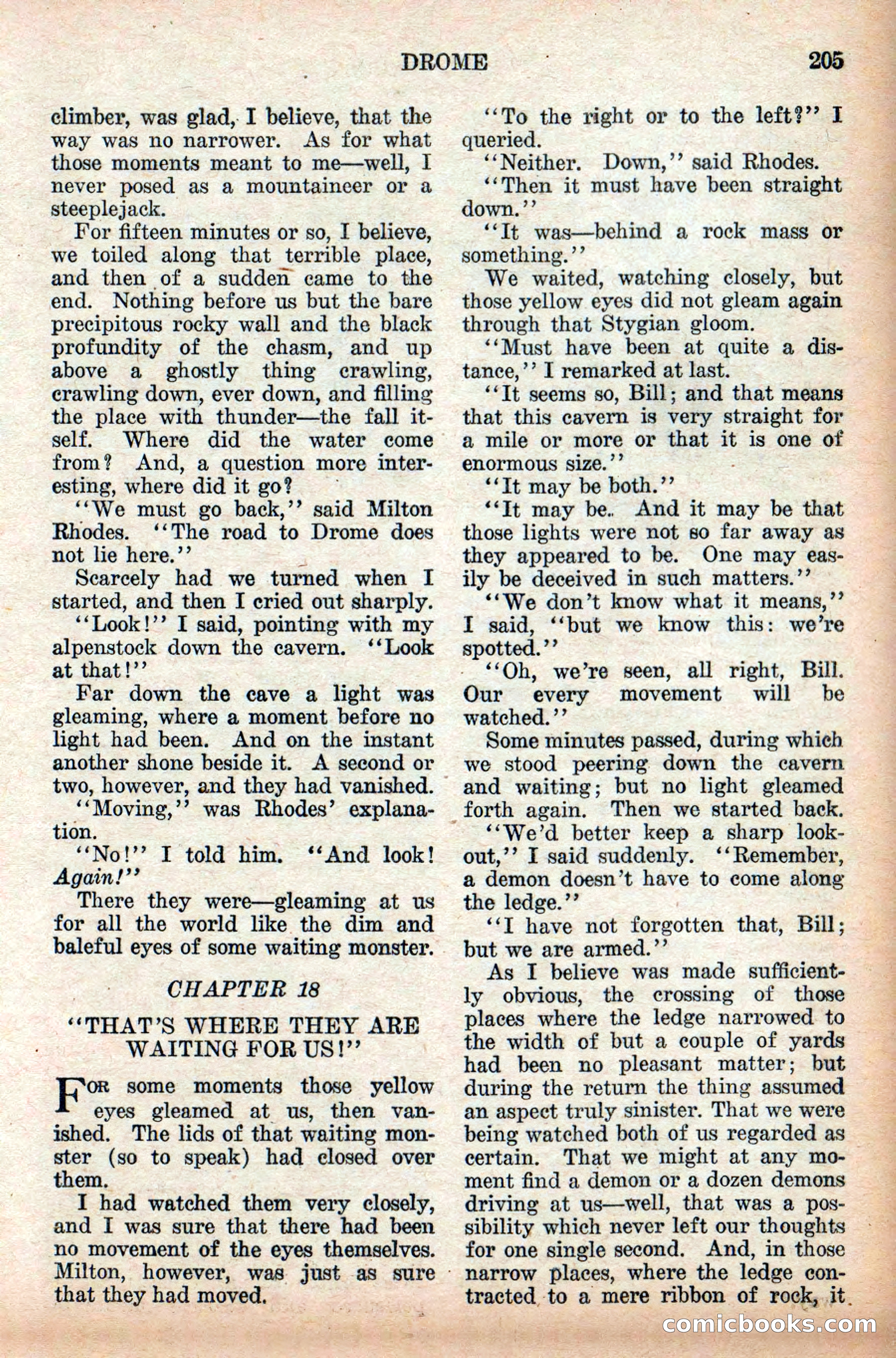 Weird Tales: "Drome" by John Martin Leahy — page 41 of 110