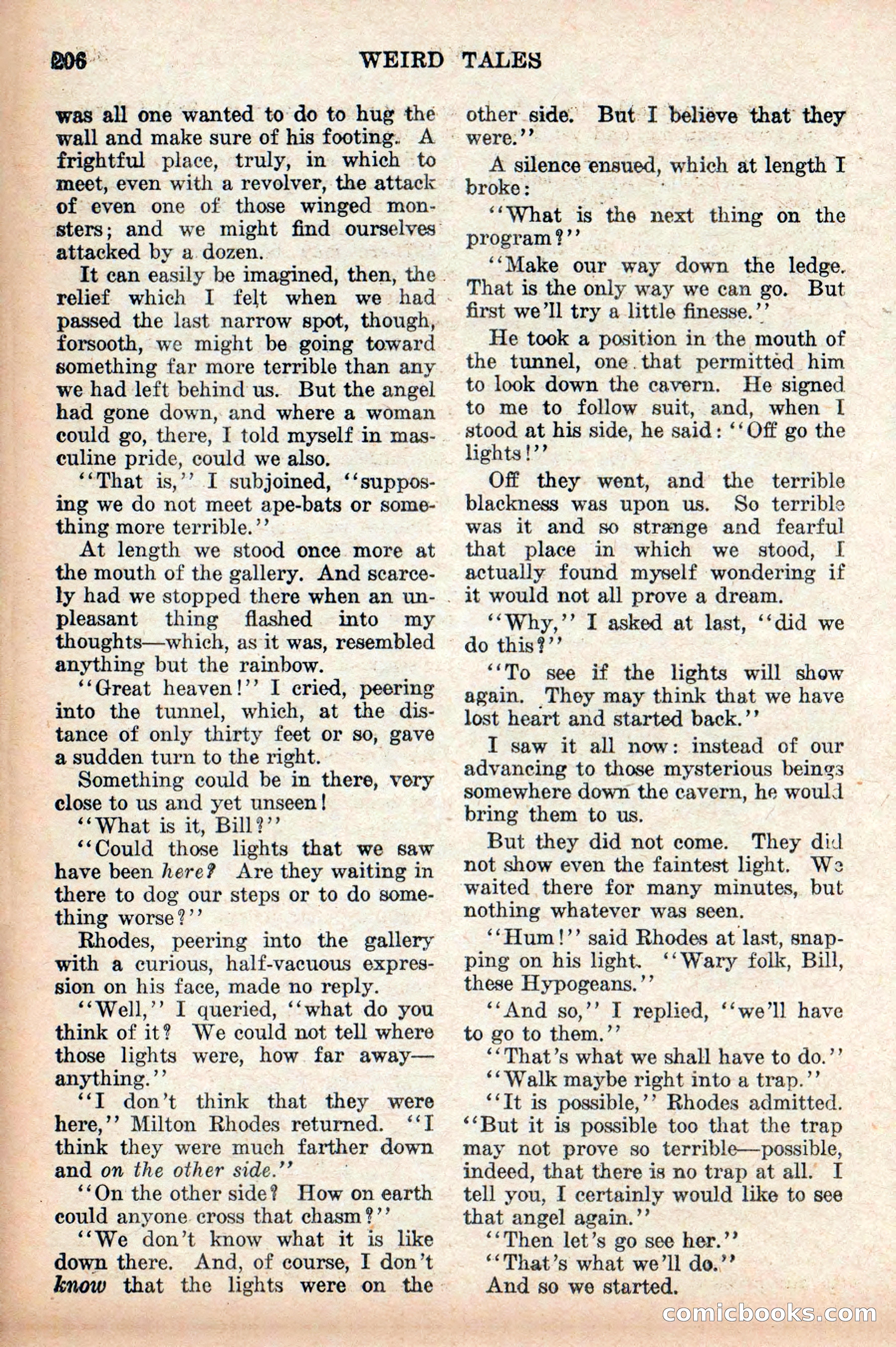 Weird Tales: "Drome" by John Martin Leahy — page 42 of 110