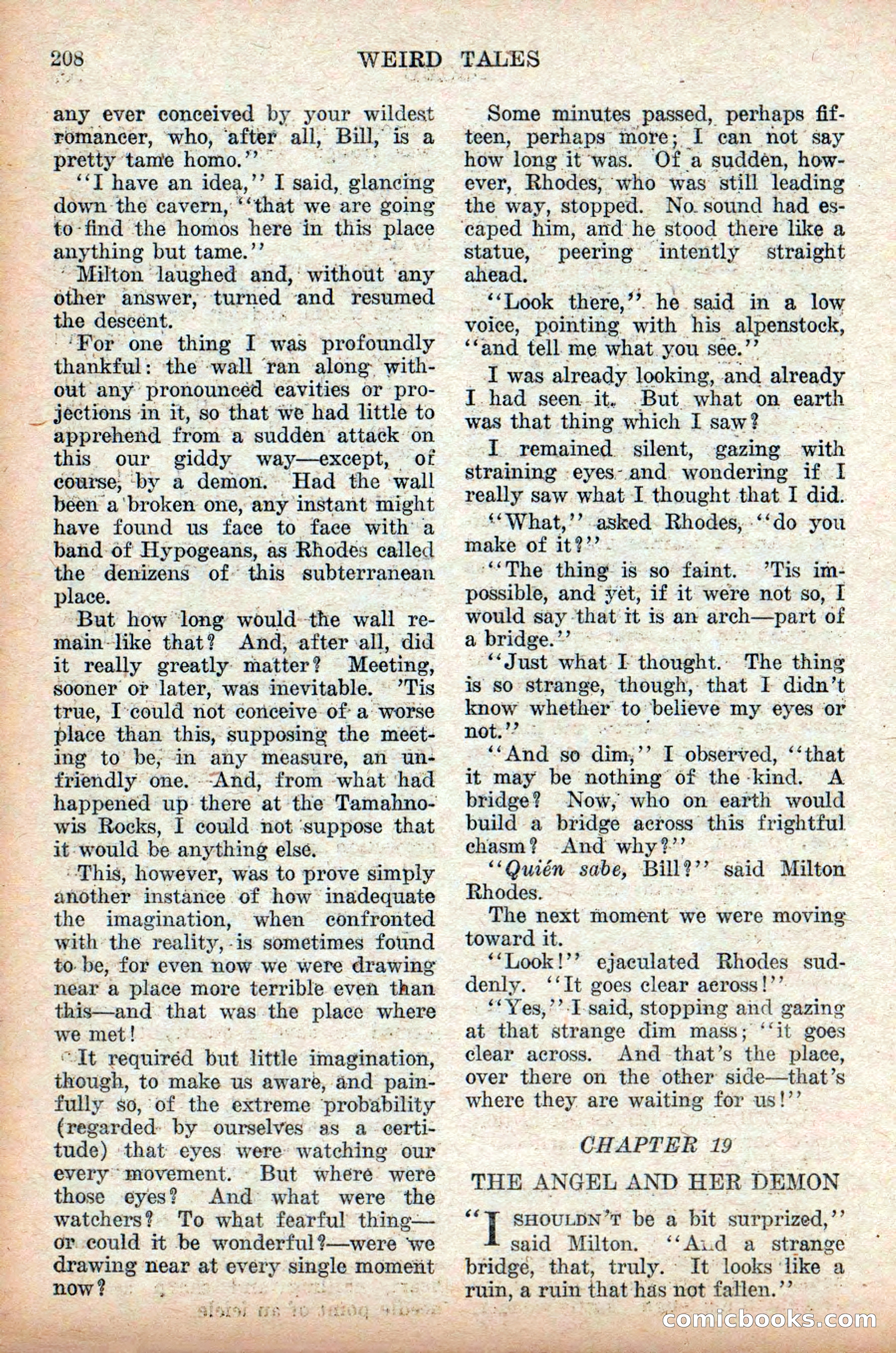 Weird Tales: "Drome" by John Martin Leahy — page 44 of 110
