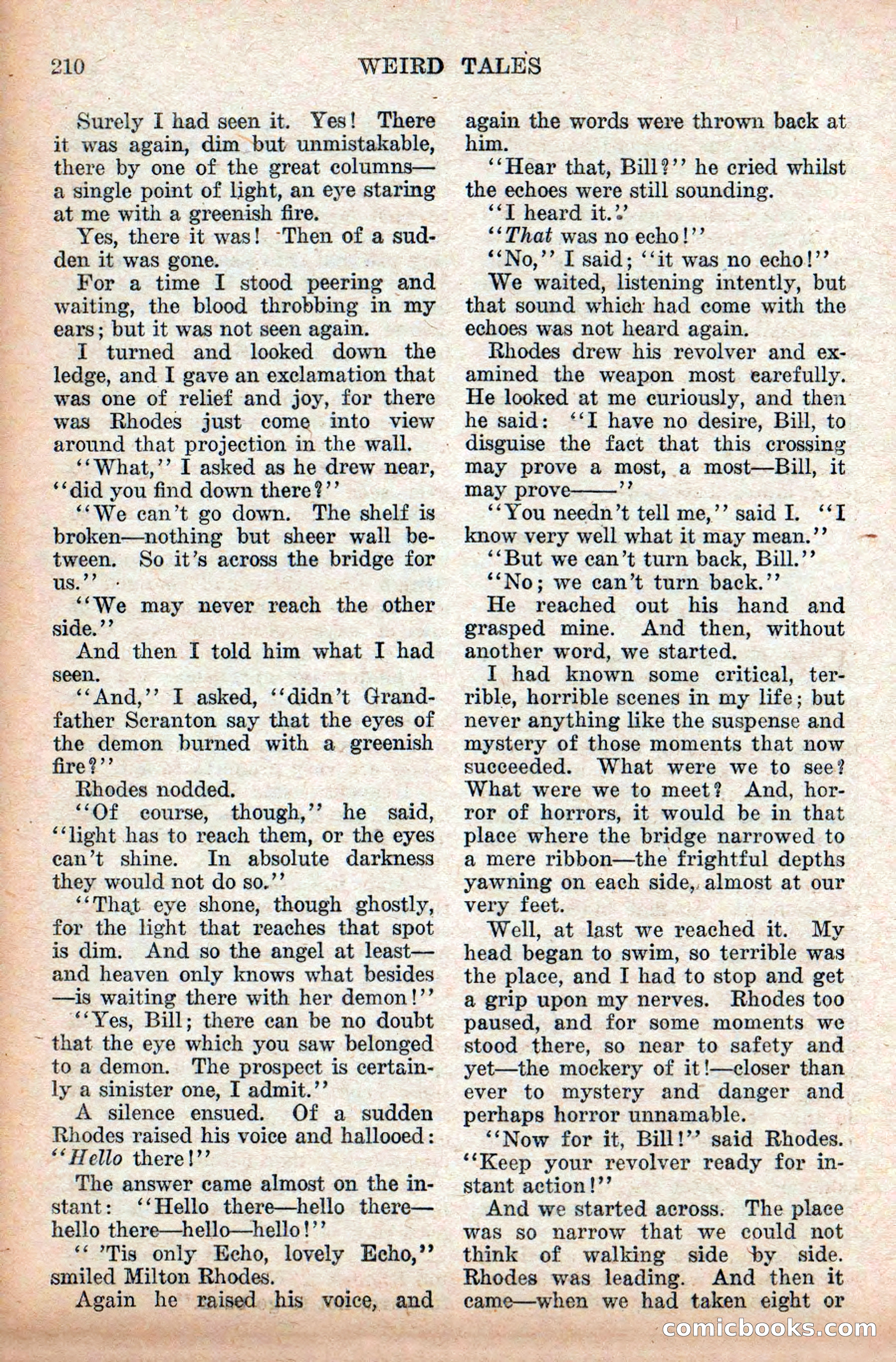 Weird Tales: "Drome" by John Martin Leahy — page 46 of 110