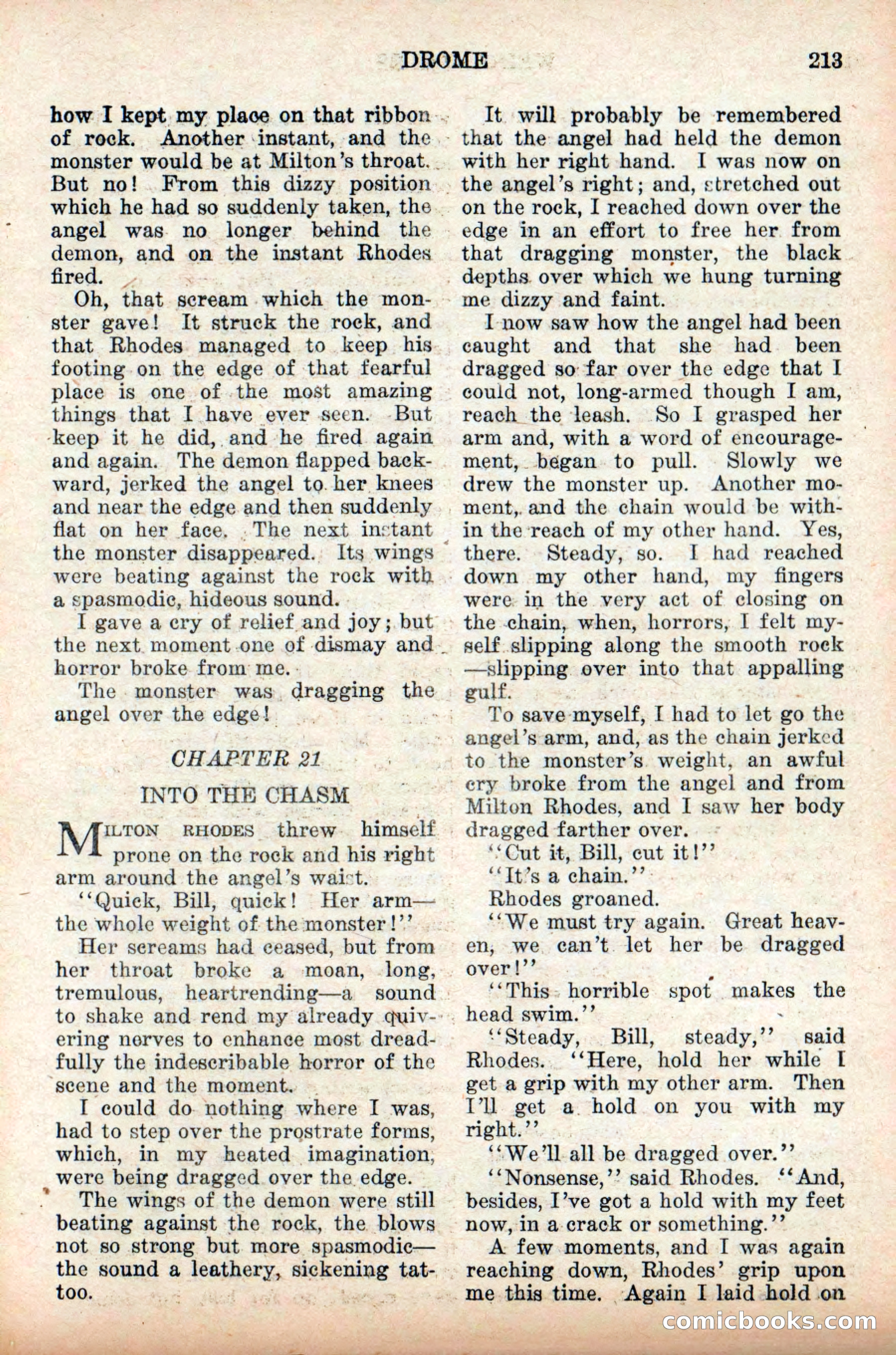 Weird Tales: "Drome" by John Martin Leahy — page 49 of 110