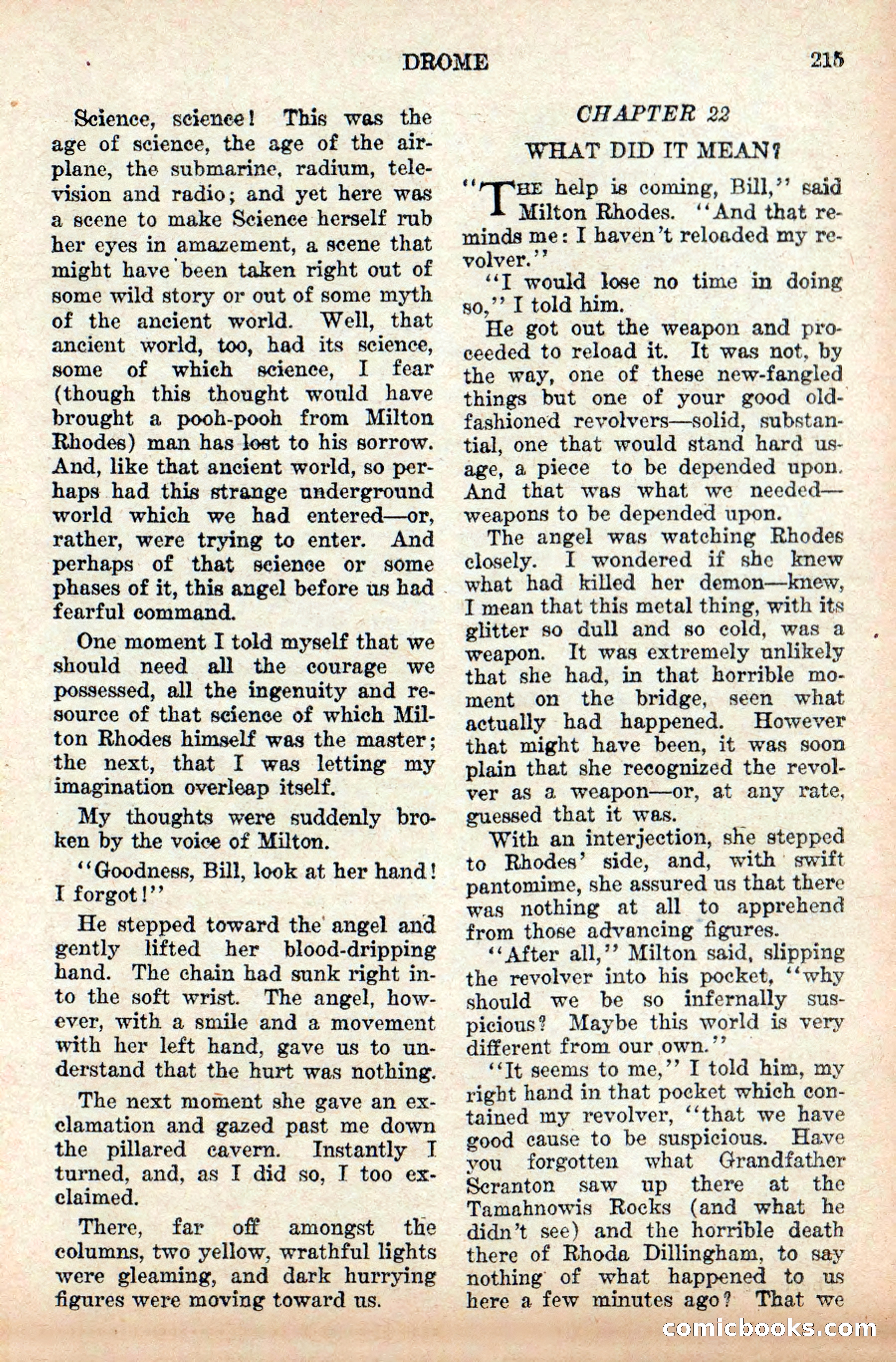 Weird Tales: "Drome" by John Martin Leahy — page 51 of 110