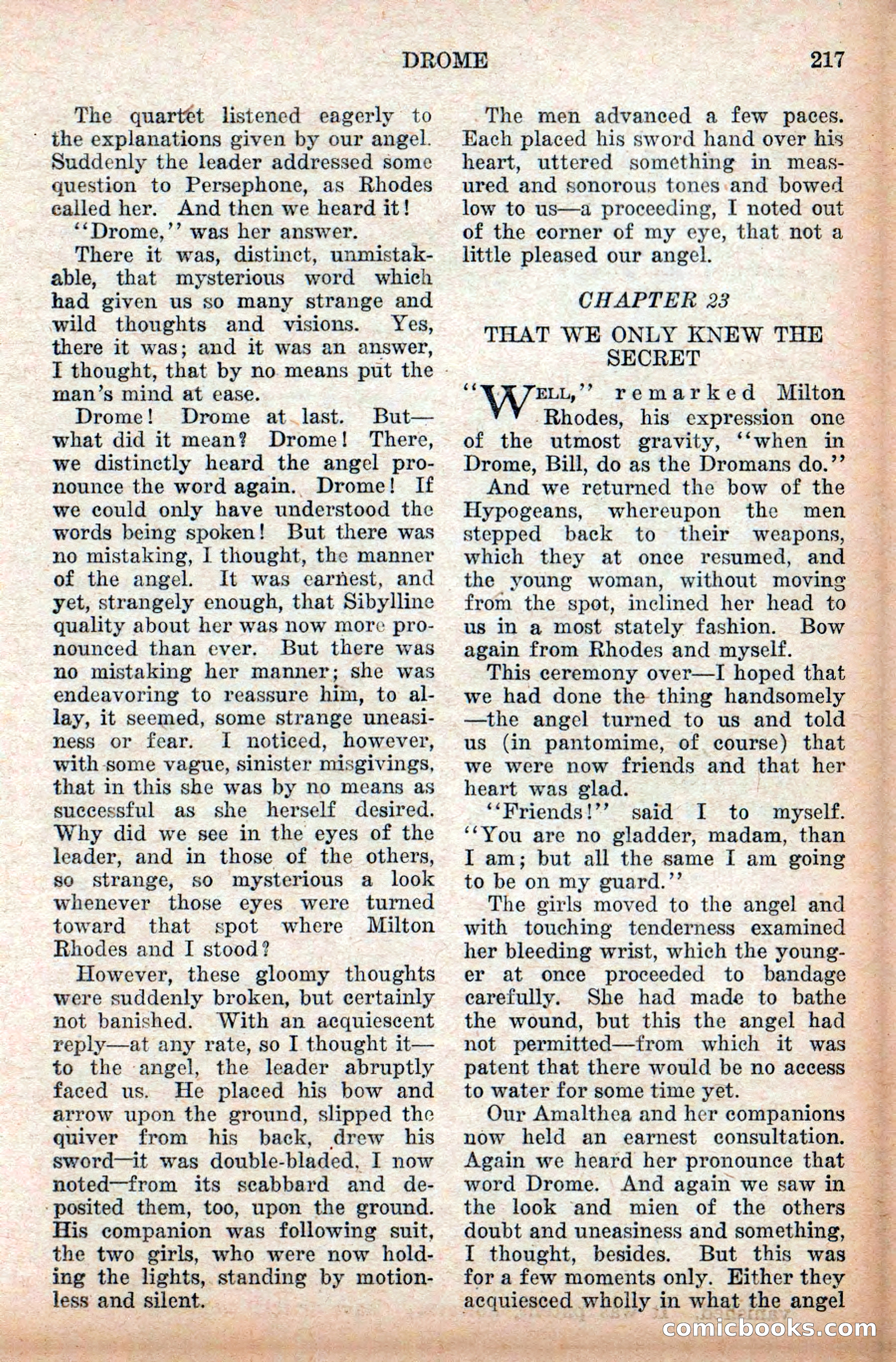 Weird Tales: "Drome" by John Martin Leahy — page 53 of 110