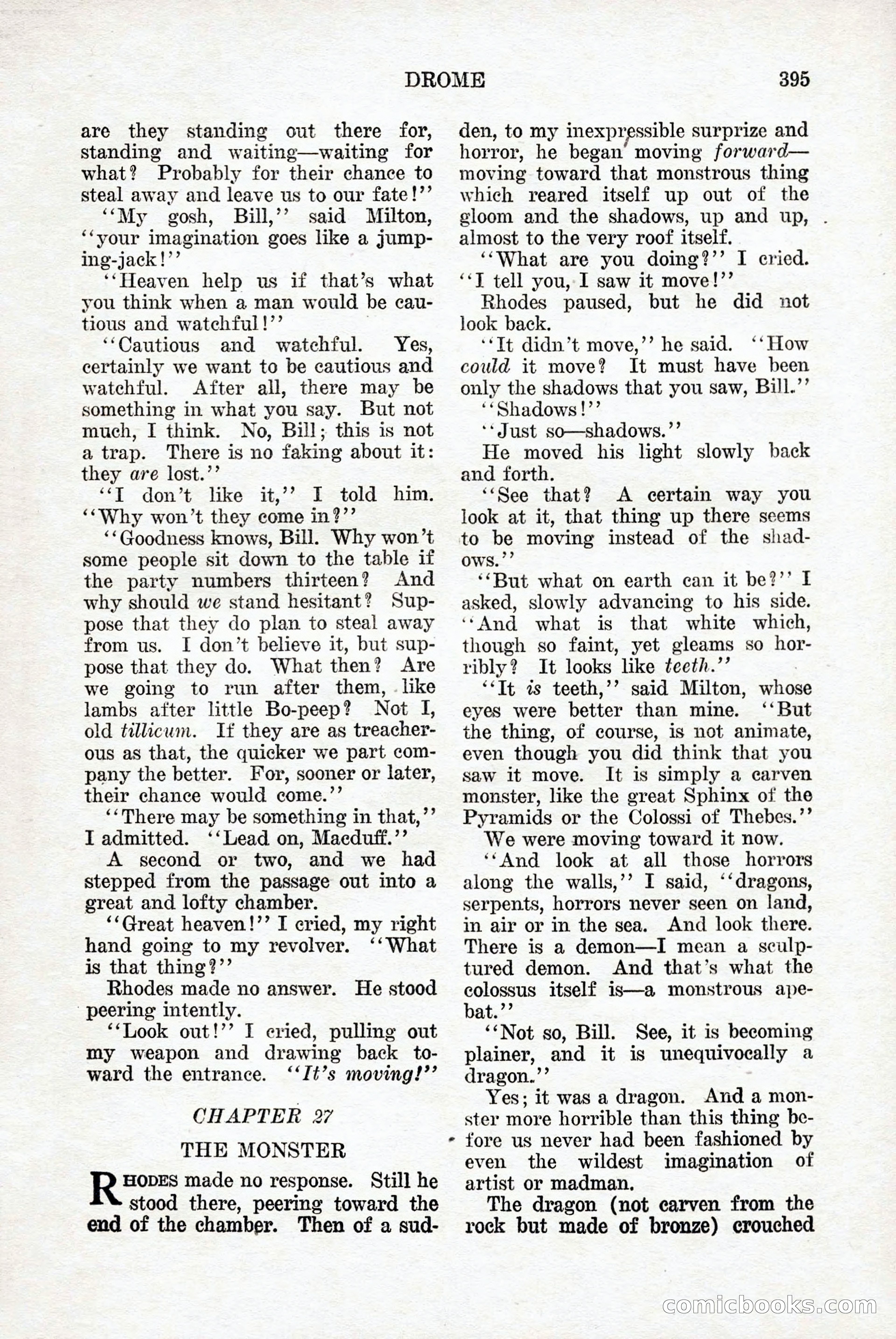 Weird Tales: "Drome" by John Martin Leahy — page 61 of 110
