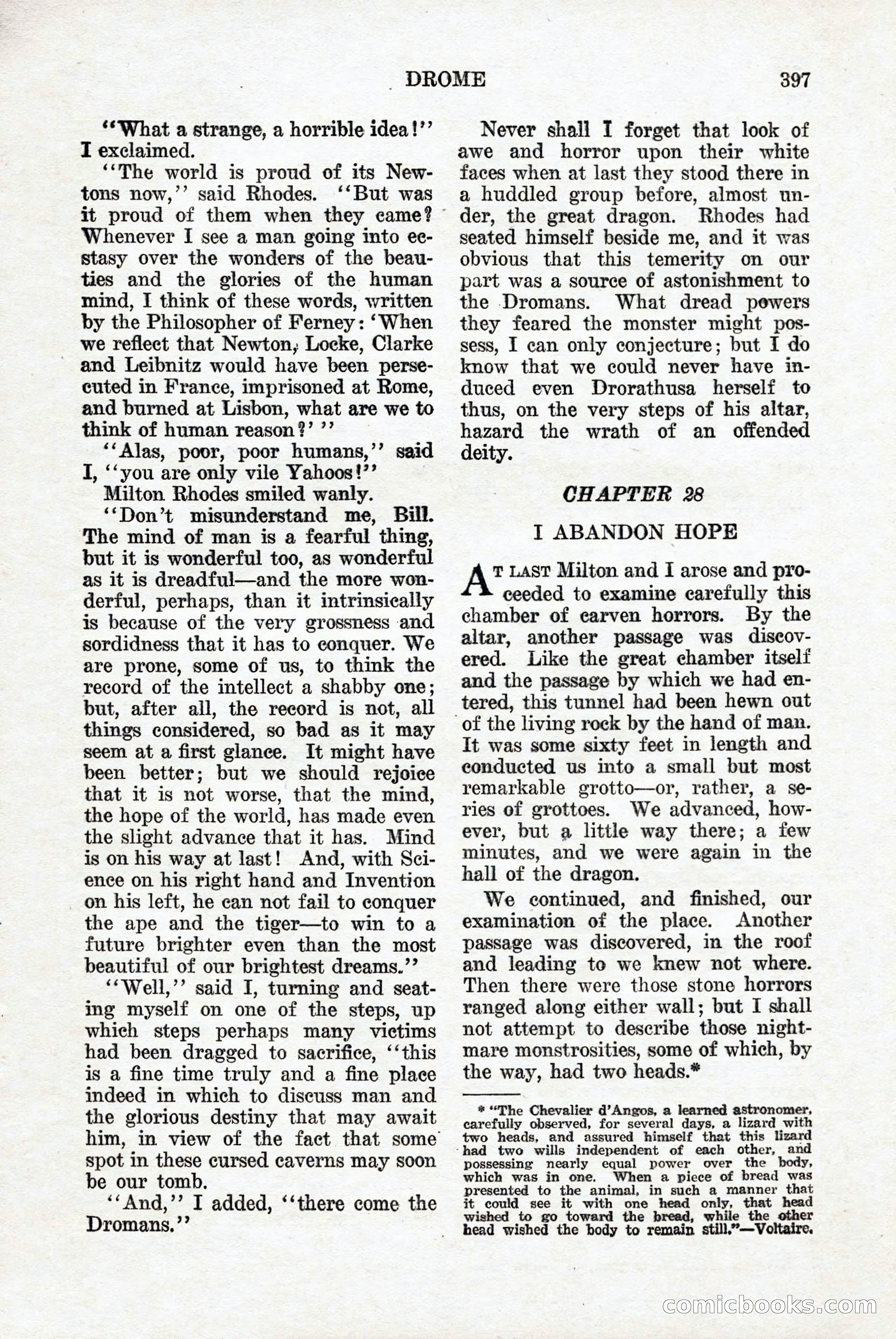 Weird Tales: "Drome" by John Martin Leahy — page 63 of 110