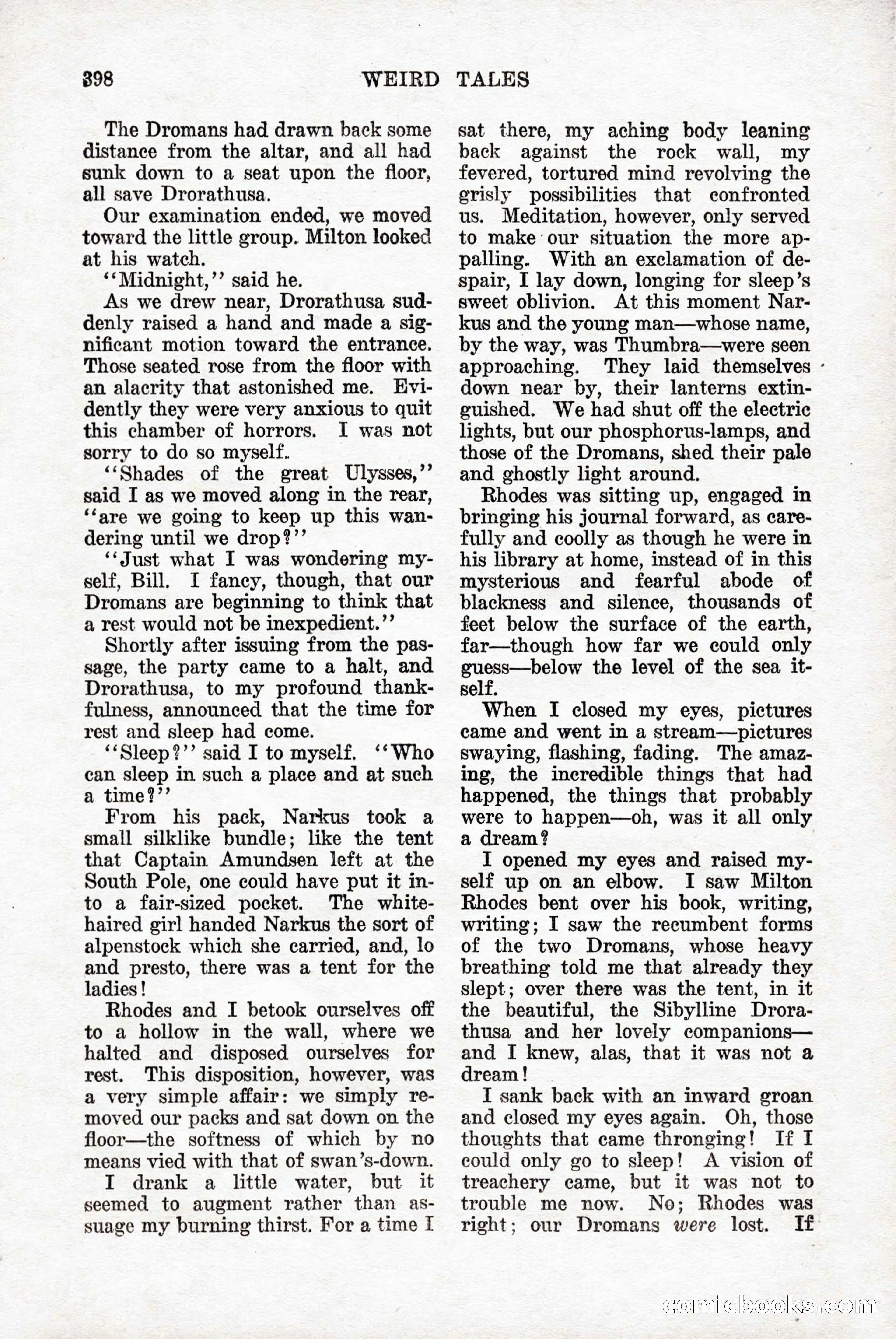 Weird Tales: "Drome" by John Martin Leahy — page 64 of 110