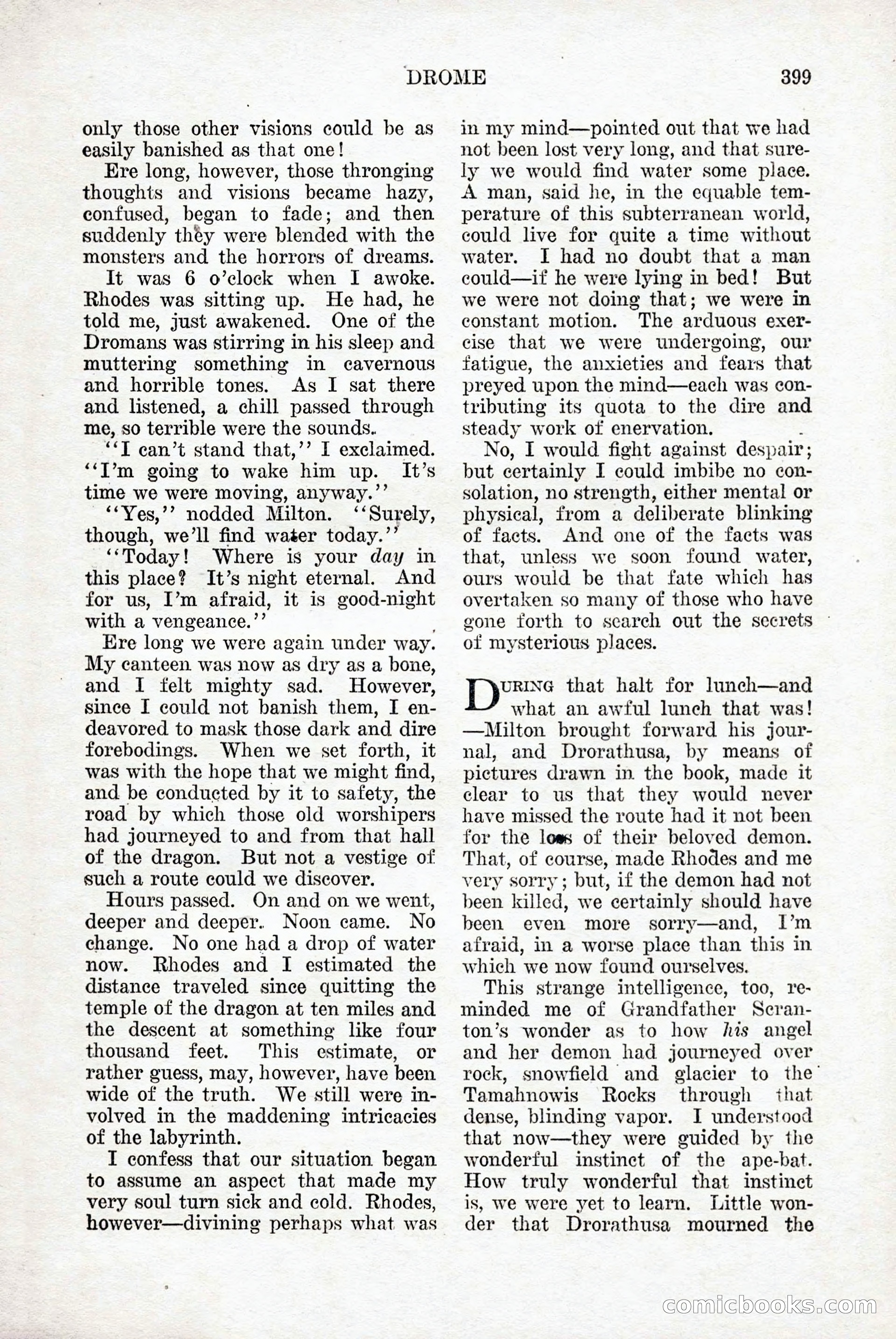 Weird Tales: "Drome" by John Martin Leahy — page 65 of 110