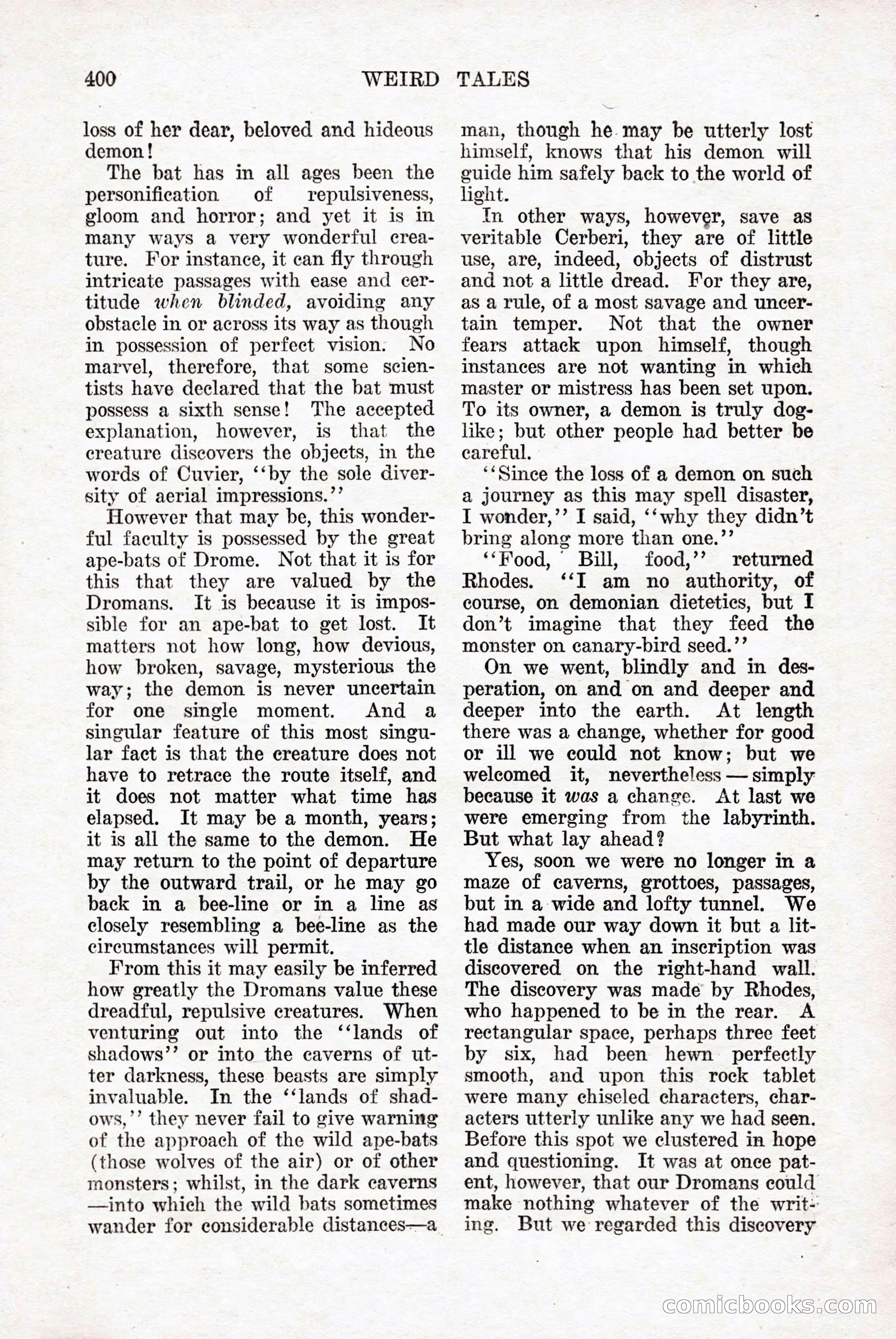 Weird Tales: "Drome" by John Martin Leahy — page 66 of 110