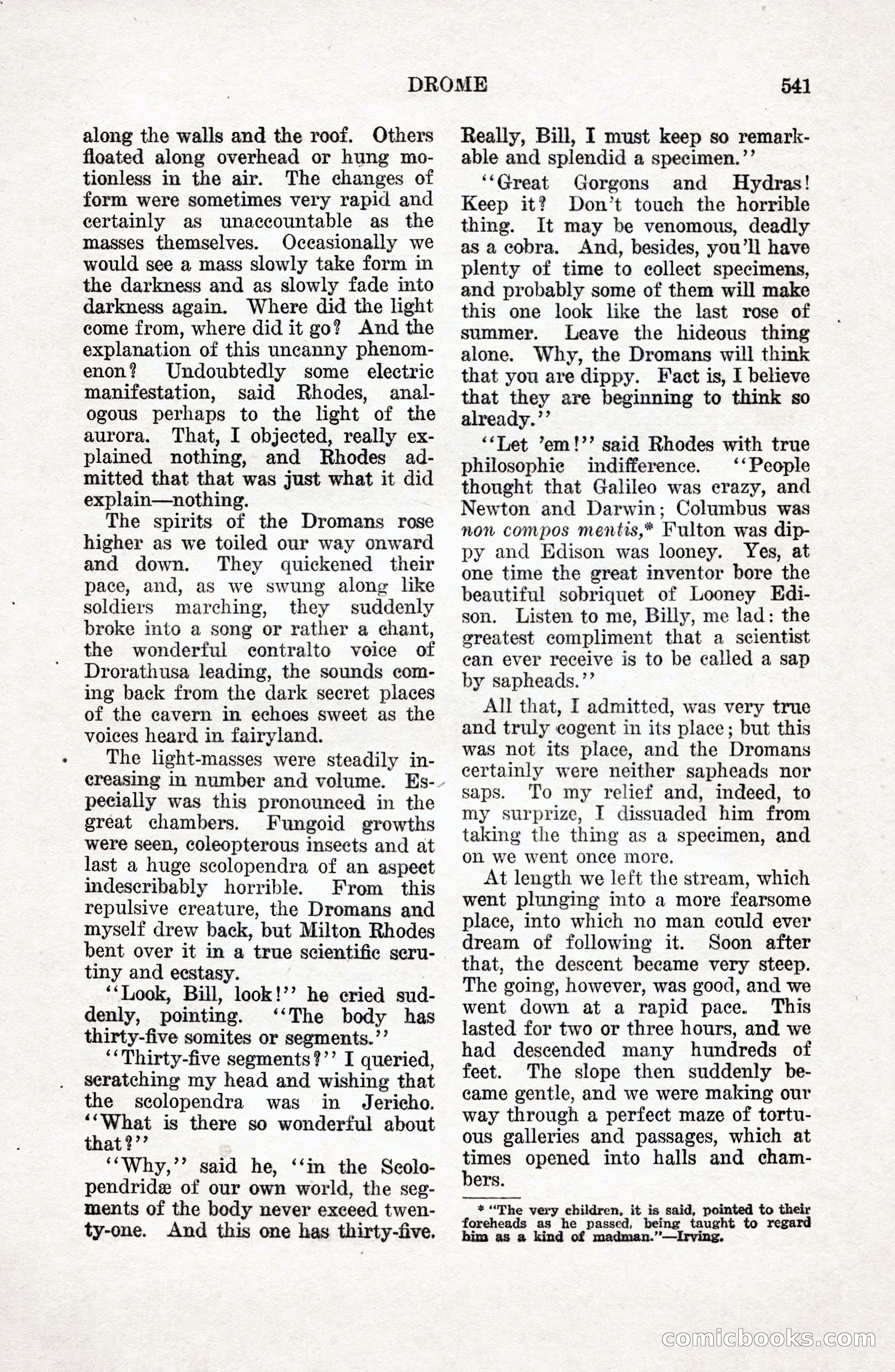 Weird Tales: "Drome" by John Martin Leahy — page 78 of 110