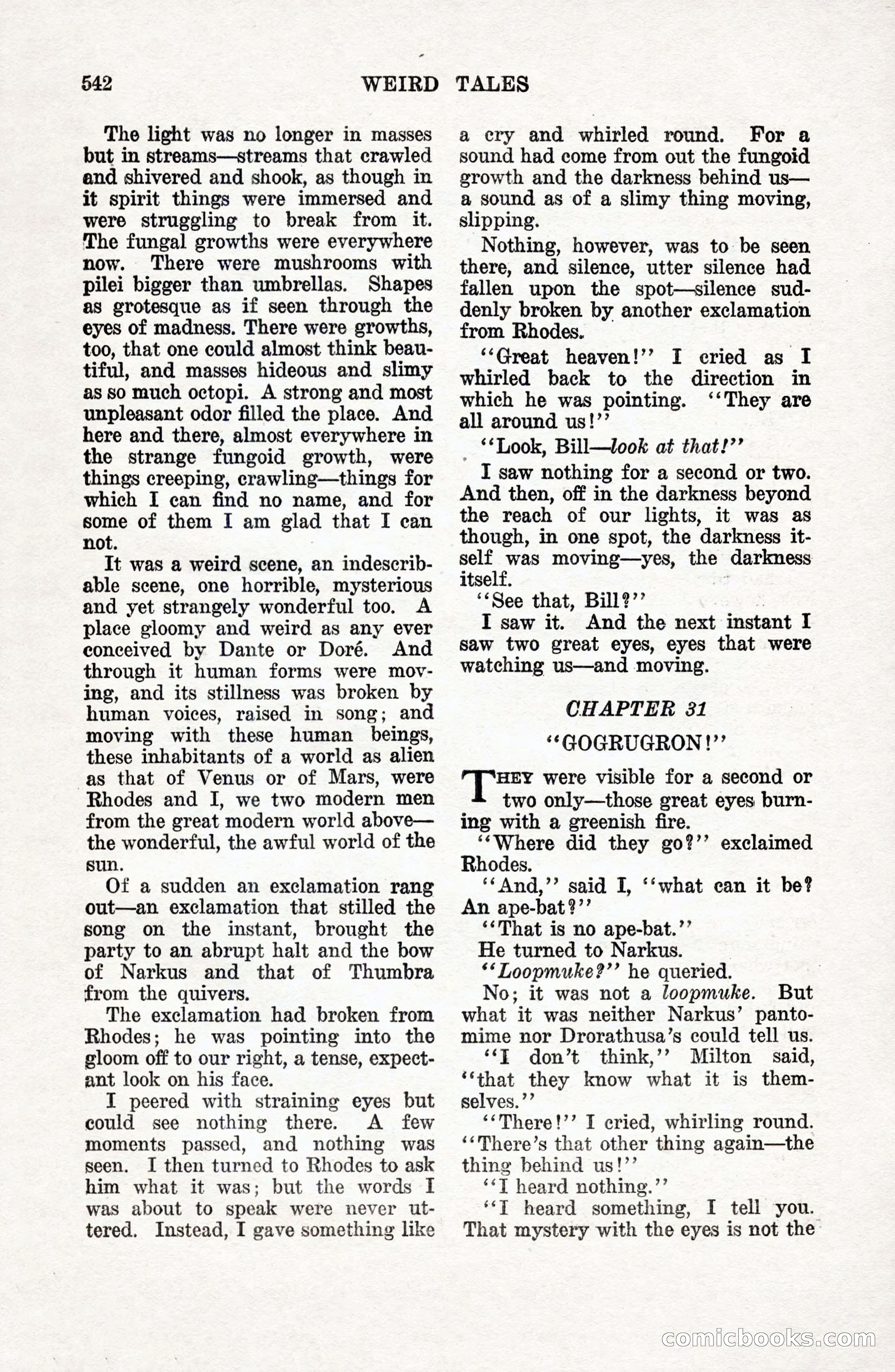 Weird Tales: "Drome" by John Martin Leahy — page 79 of 110