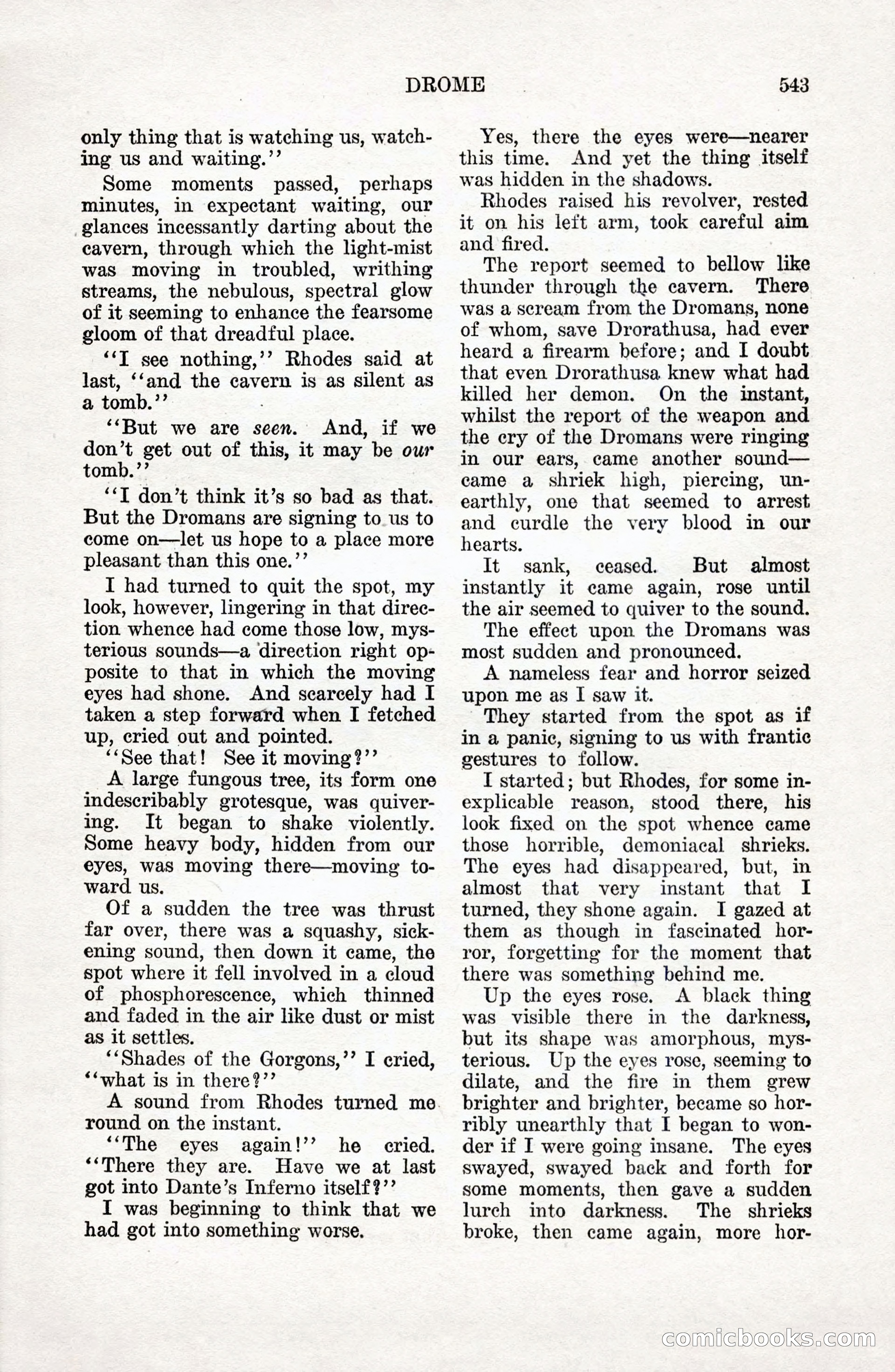 Weird Tales: "Drome" by John Martin Leahy — page 80 of 110