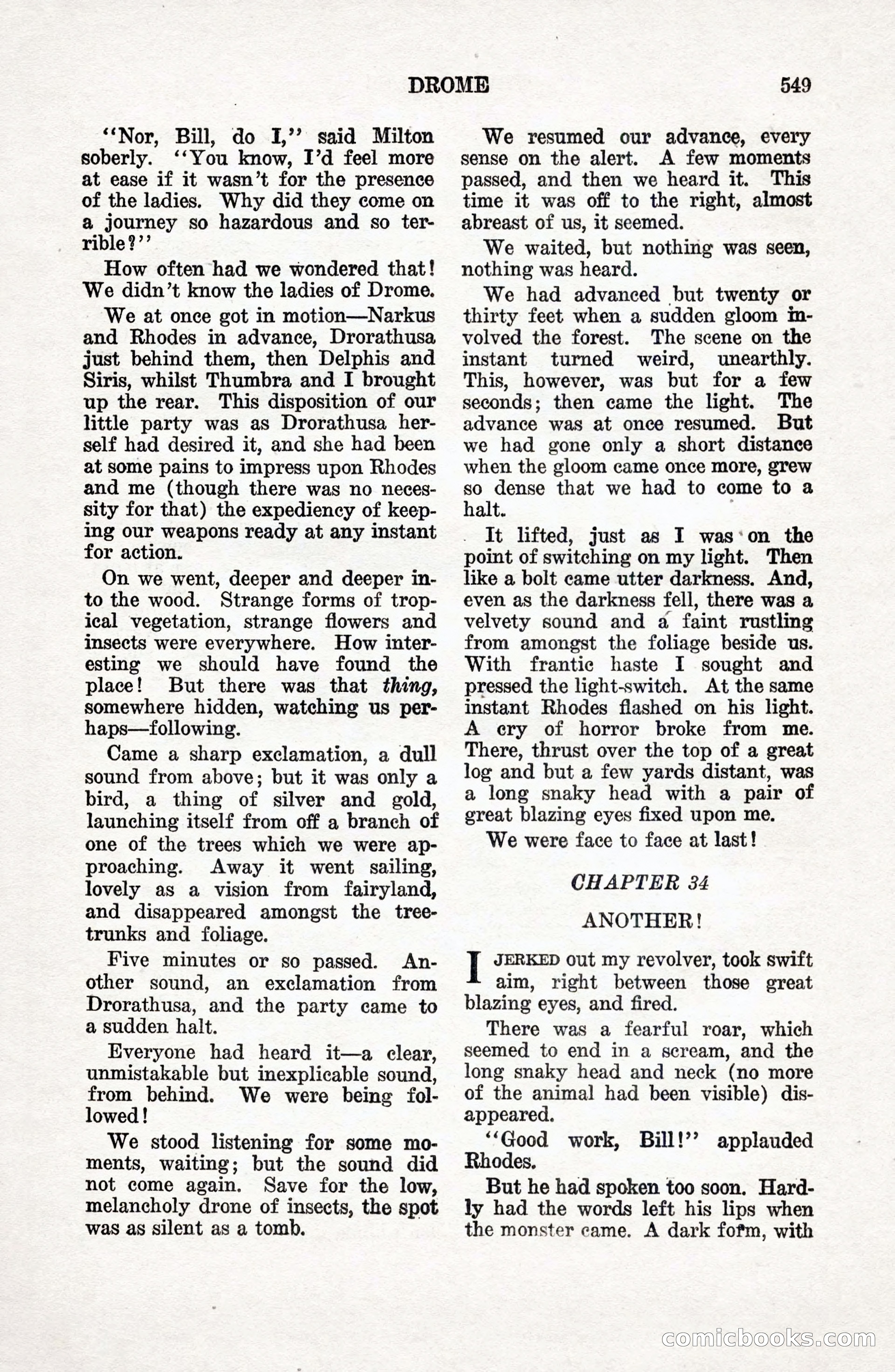 Weird Tales: "Drome" by John Martin Leahy — page 86 of 110