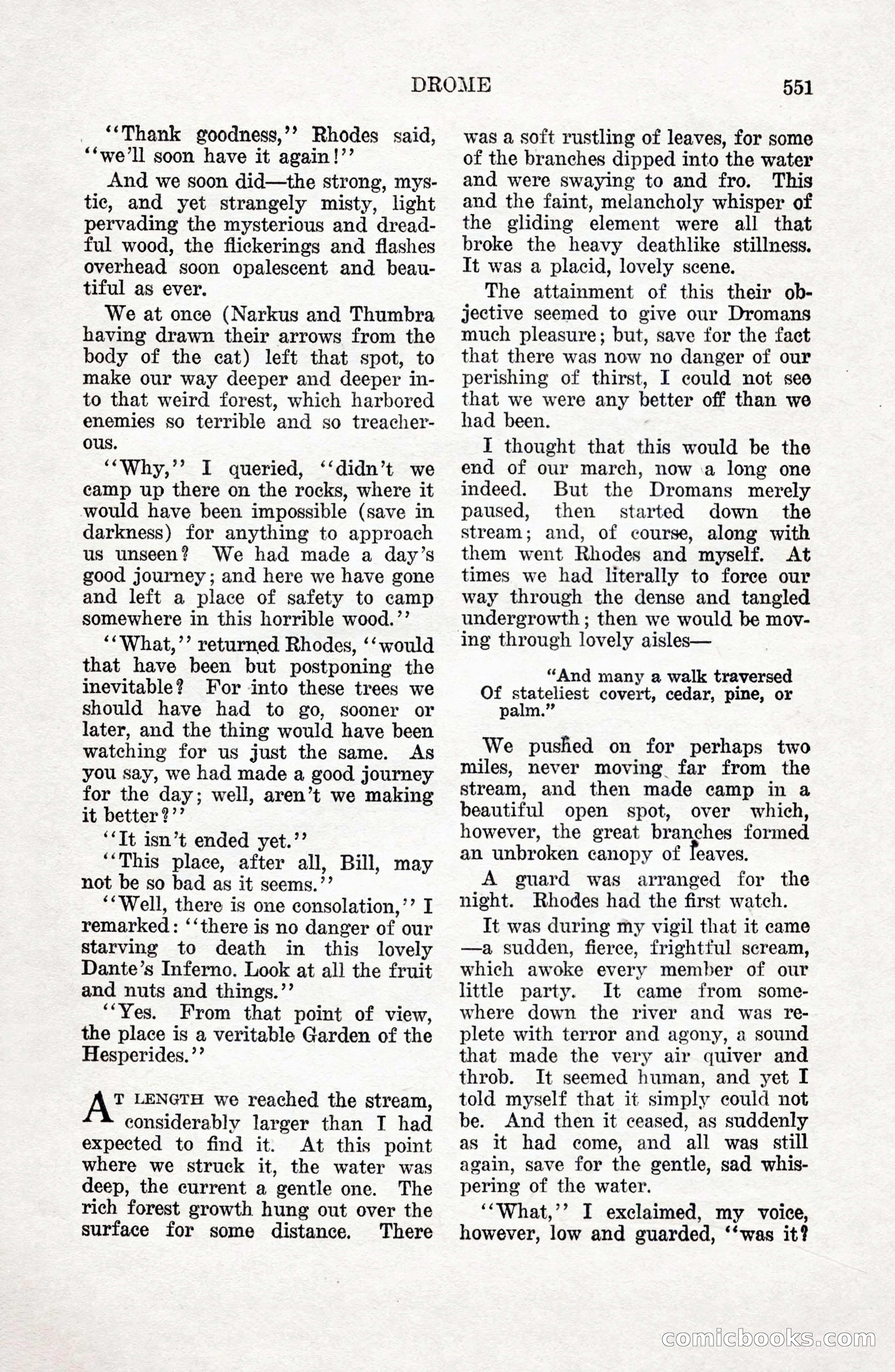 Weird Tales: "Drome" by John Martin Leahy — page 88 of 110