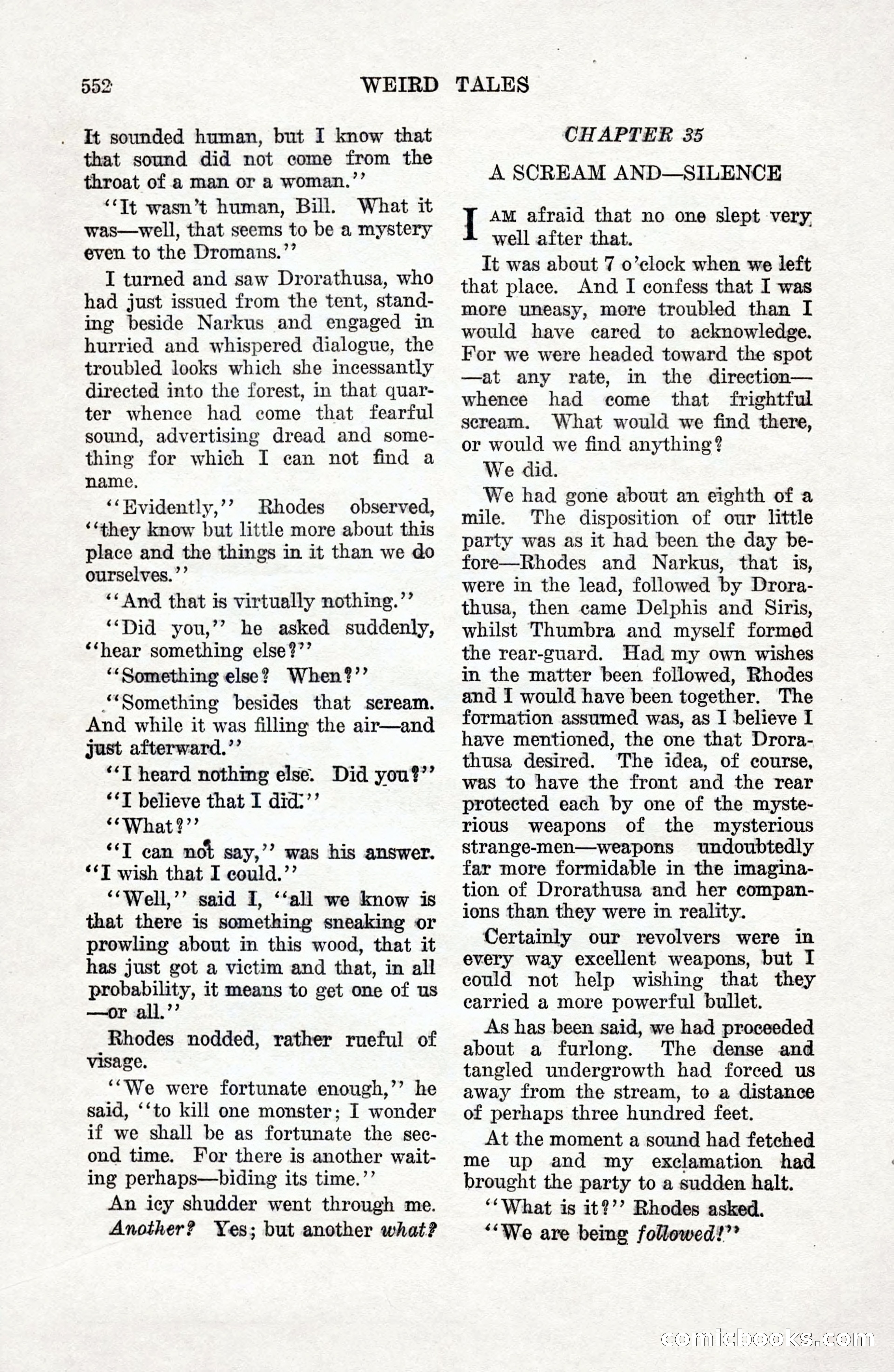 Weird Tales: "Drome" by John Martin Leahy — page 89 of 110
