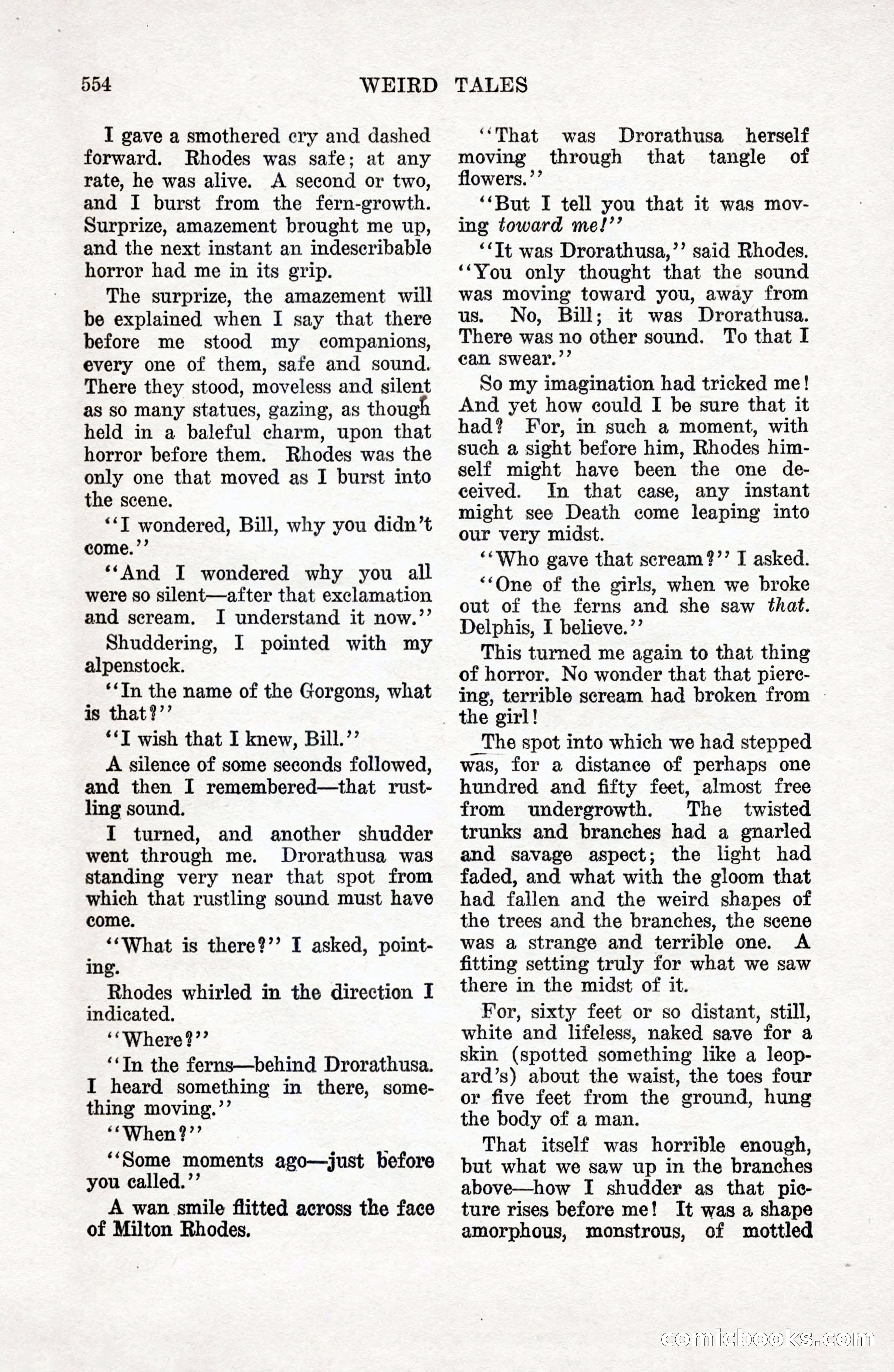Weird Tales: "Drome" by John Martin Leahy — page 91 of 110