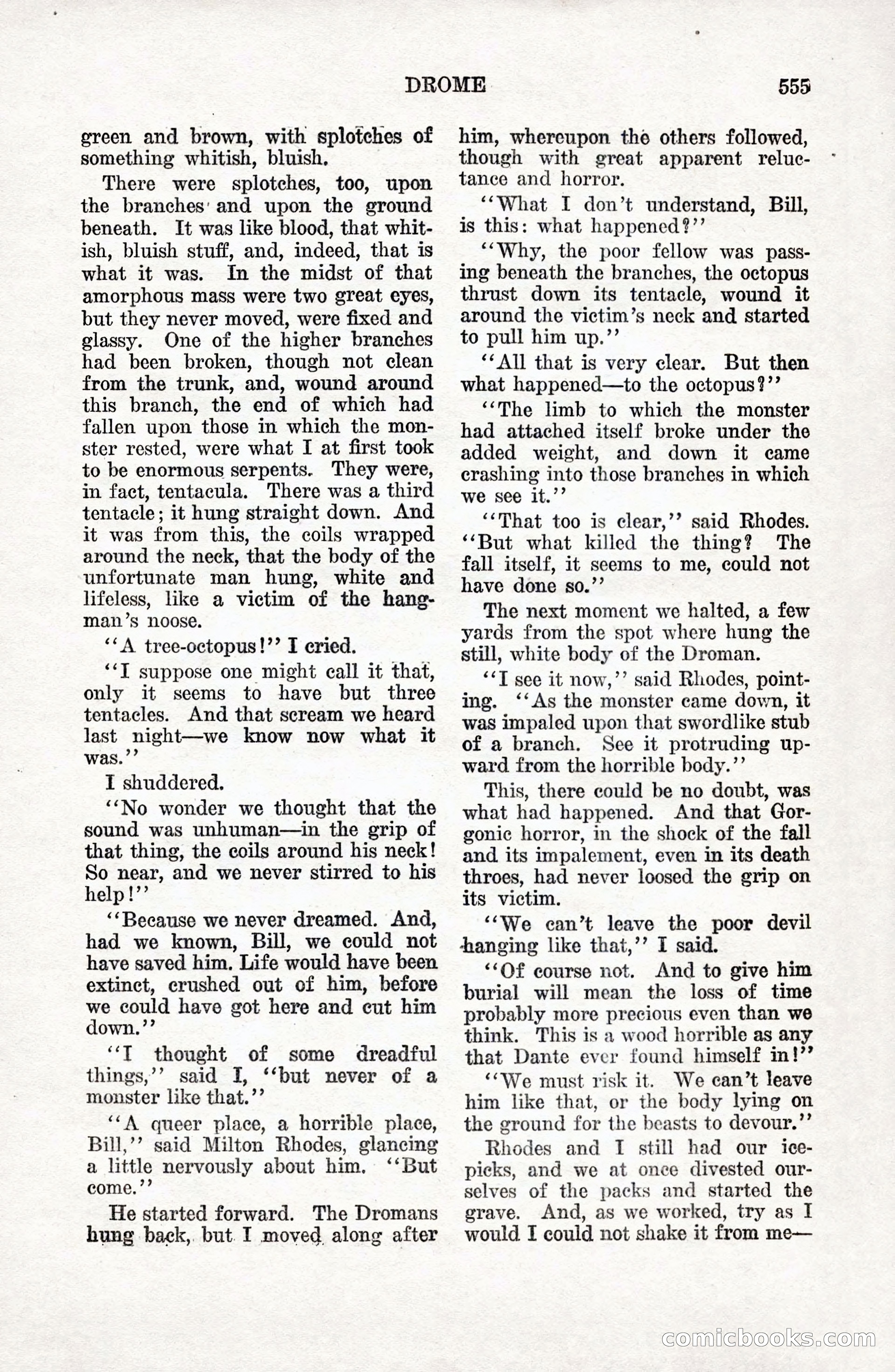 Weird Tales: "Drome" by John Martin Leahy — page 92 of 110
