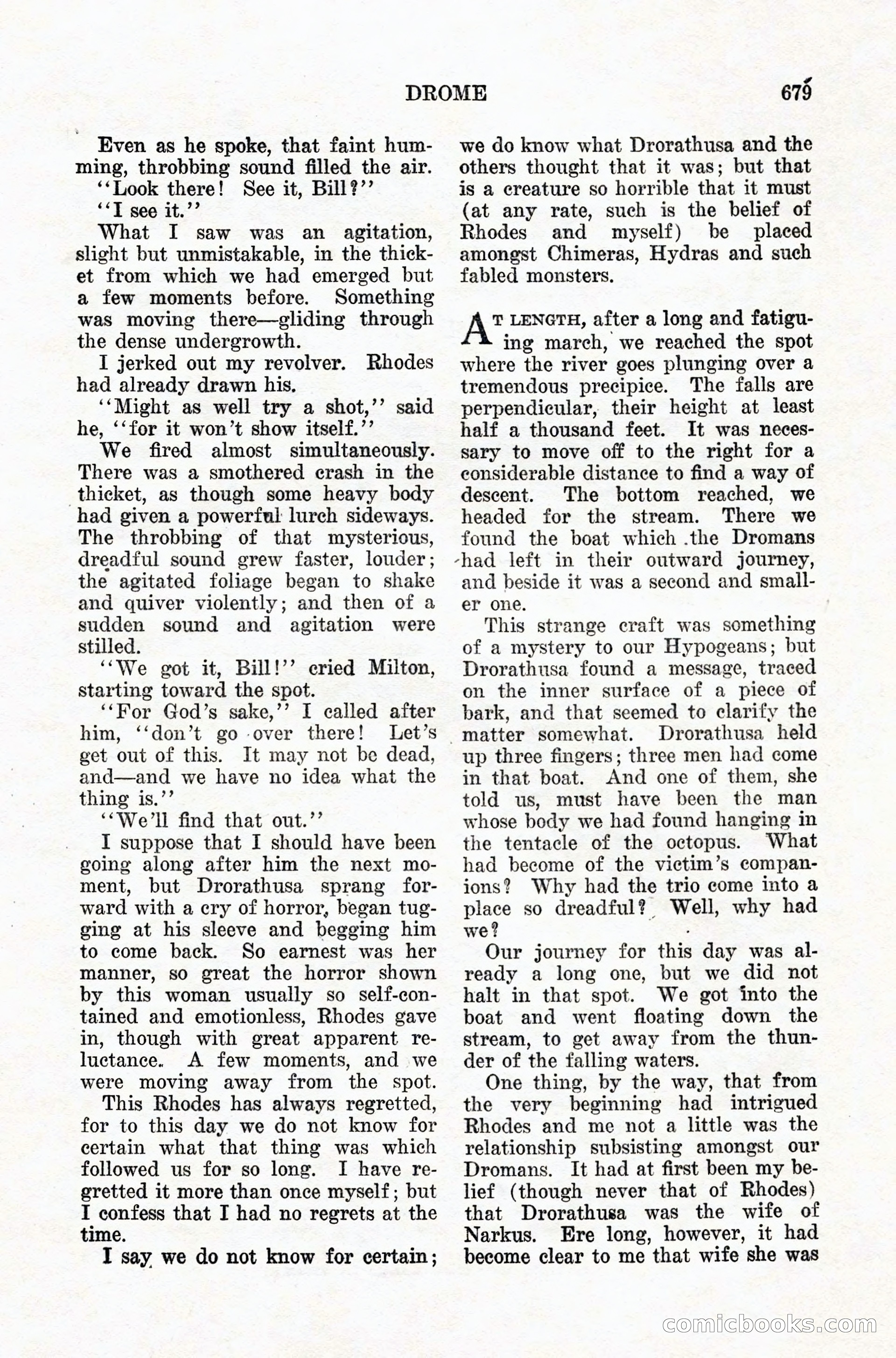 Weird Tales: "Drome" by John Martin Leahy — page 95 of 110