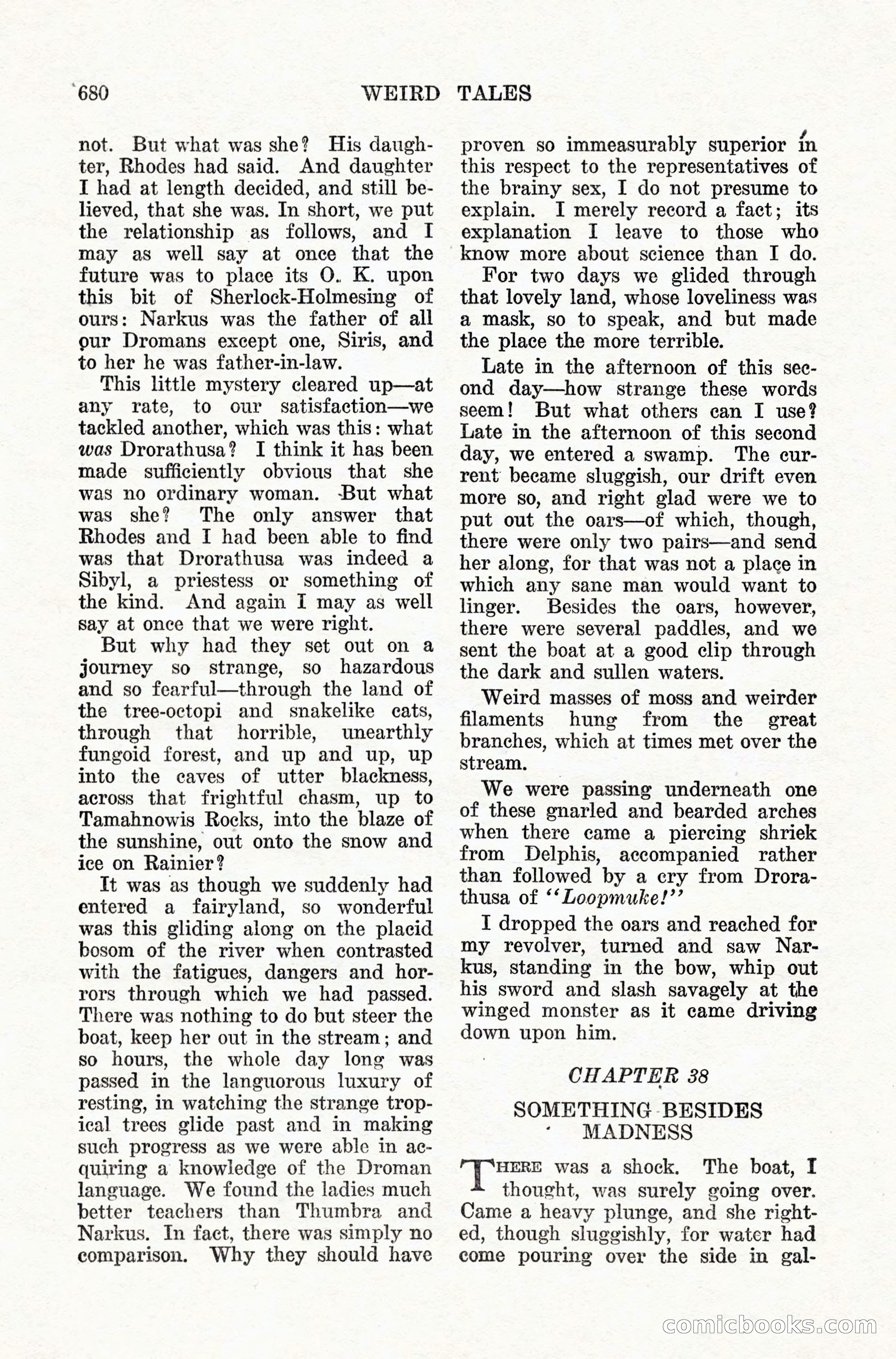 Weird Tales: "Drome" by John Martin Leahy — page 96 of 110