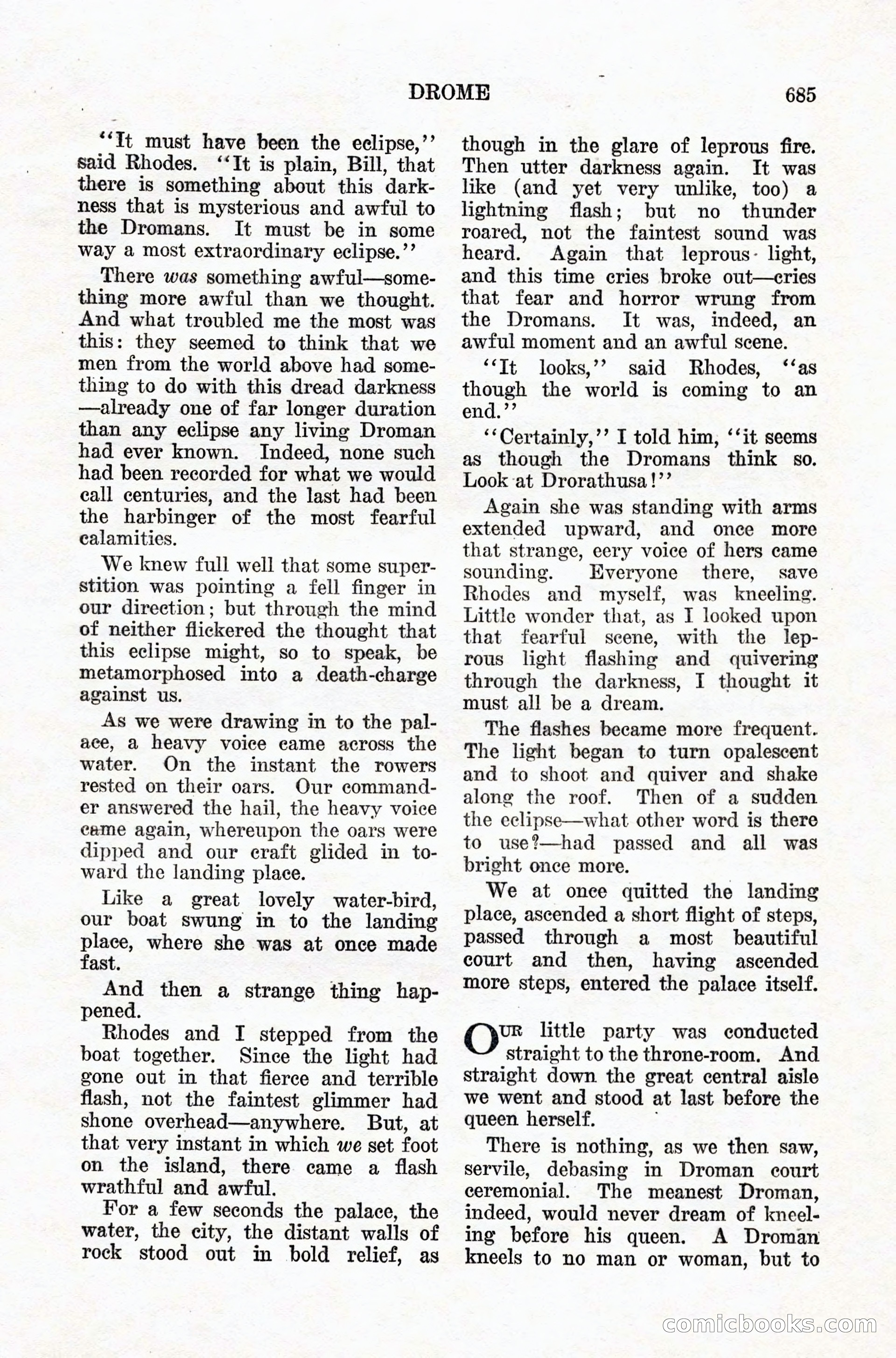 Weird Tales: "Drome" by John Martin Leahy — page 101 of 110