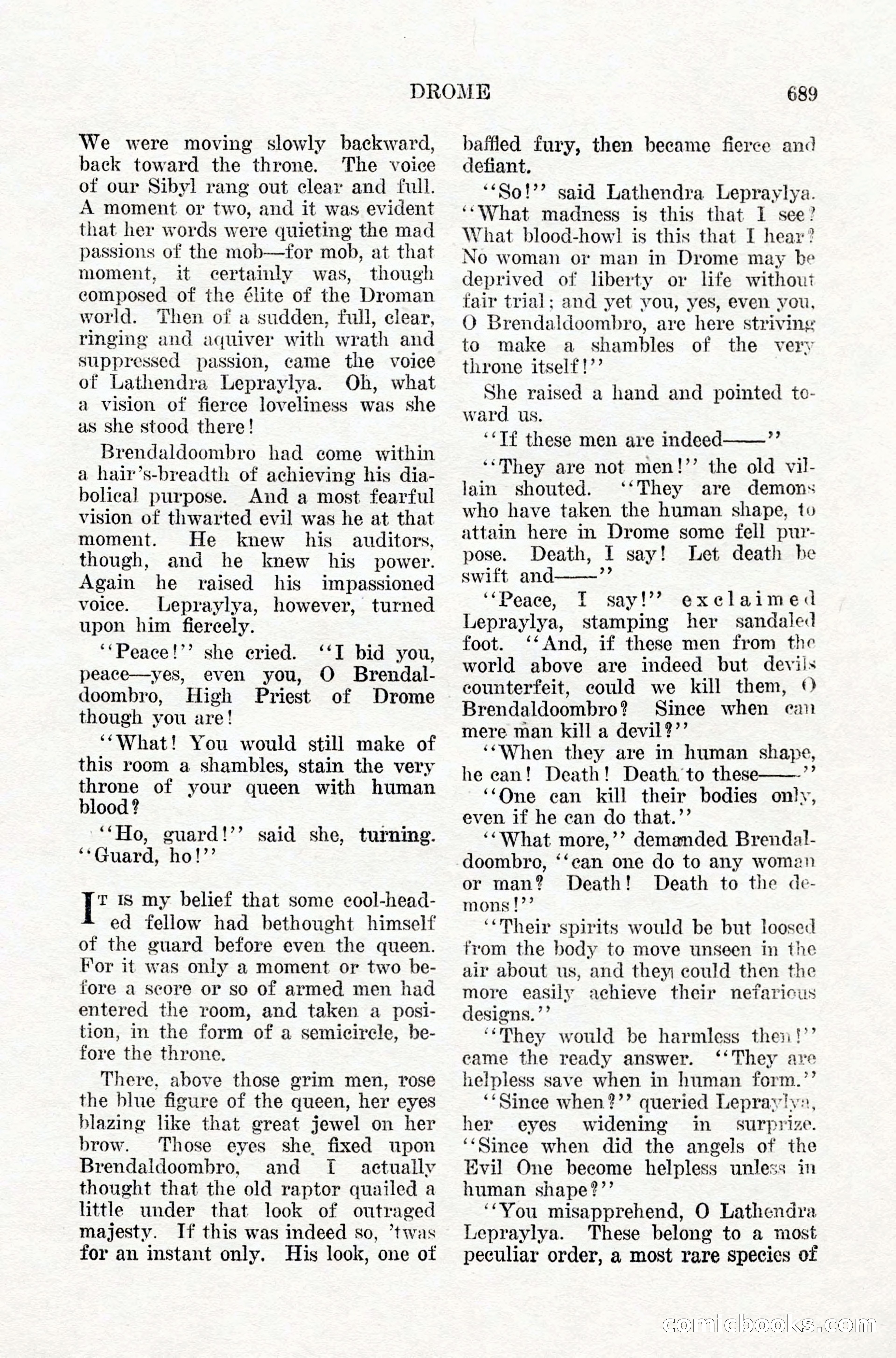Weird Tales: "Drome" by John Martin Leahy — page 105 of 110