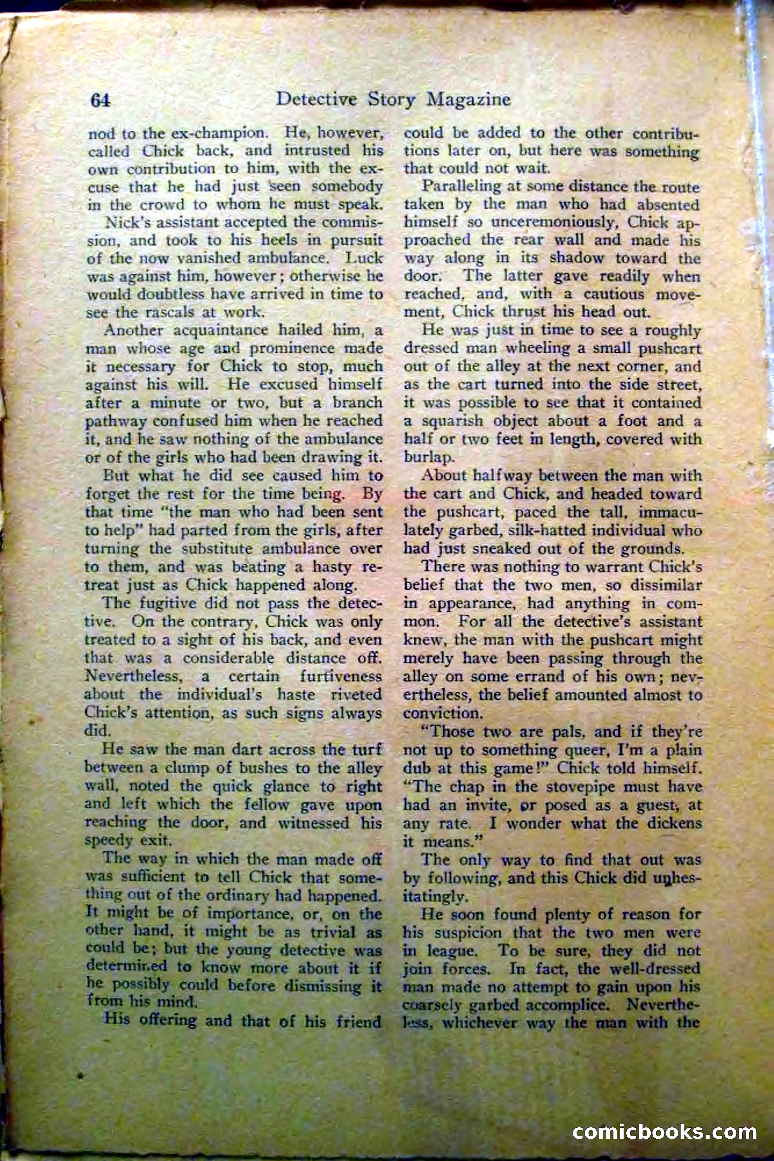 Detective Story Magazine, Vol. 2, No. 5 — page 66 of 132