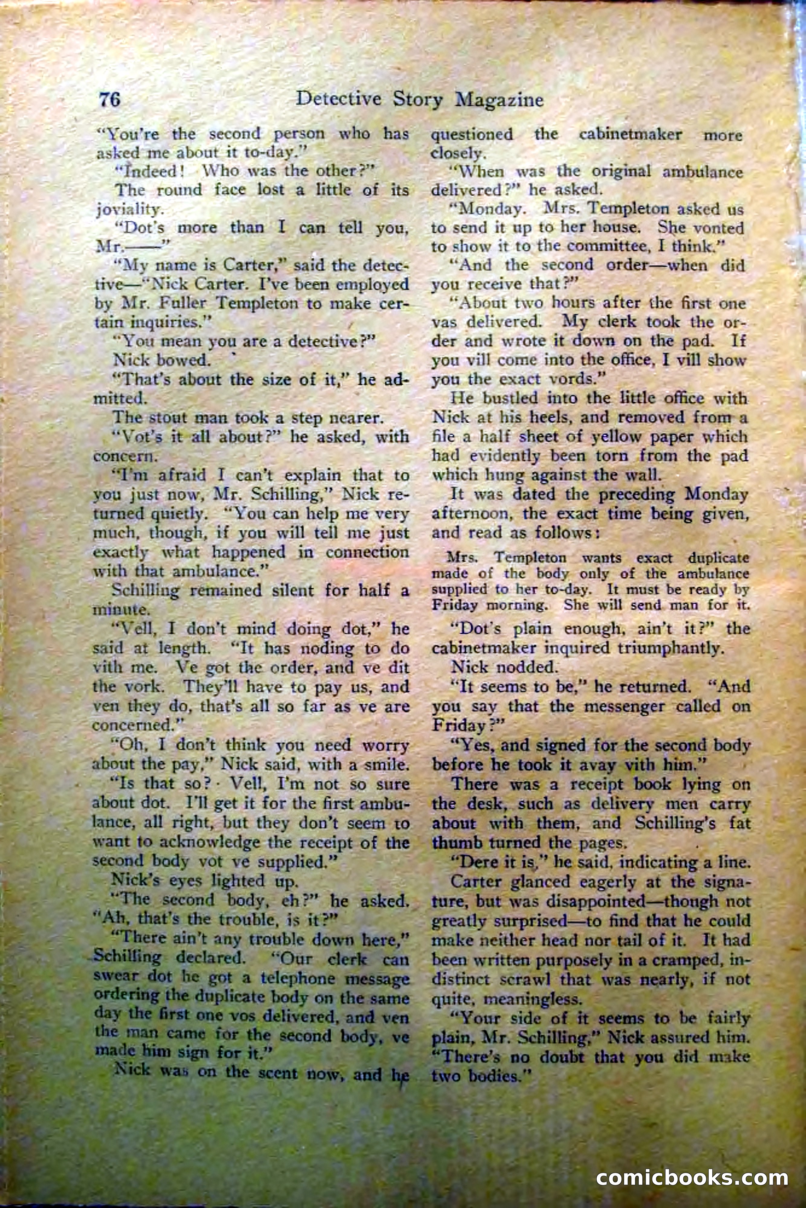 Detective Story Magazine, Vol. 2, No. 5 — page 78 of 132