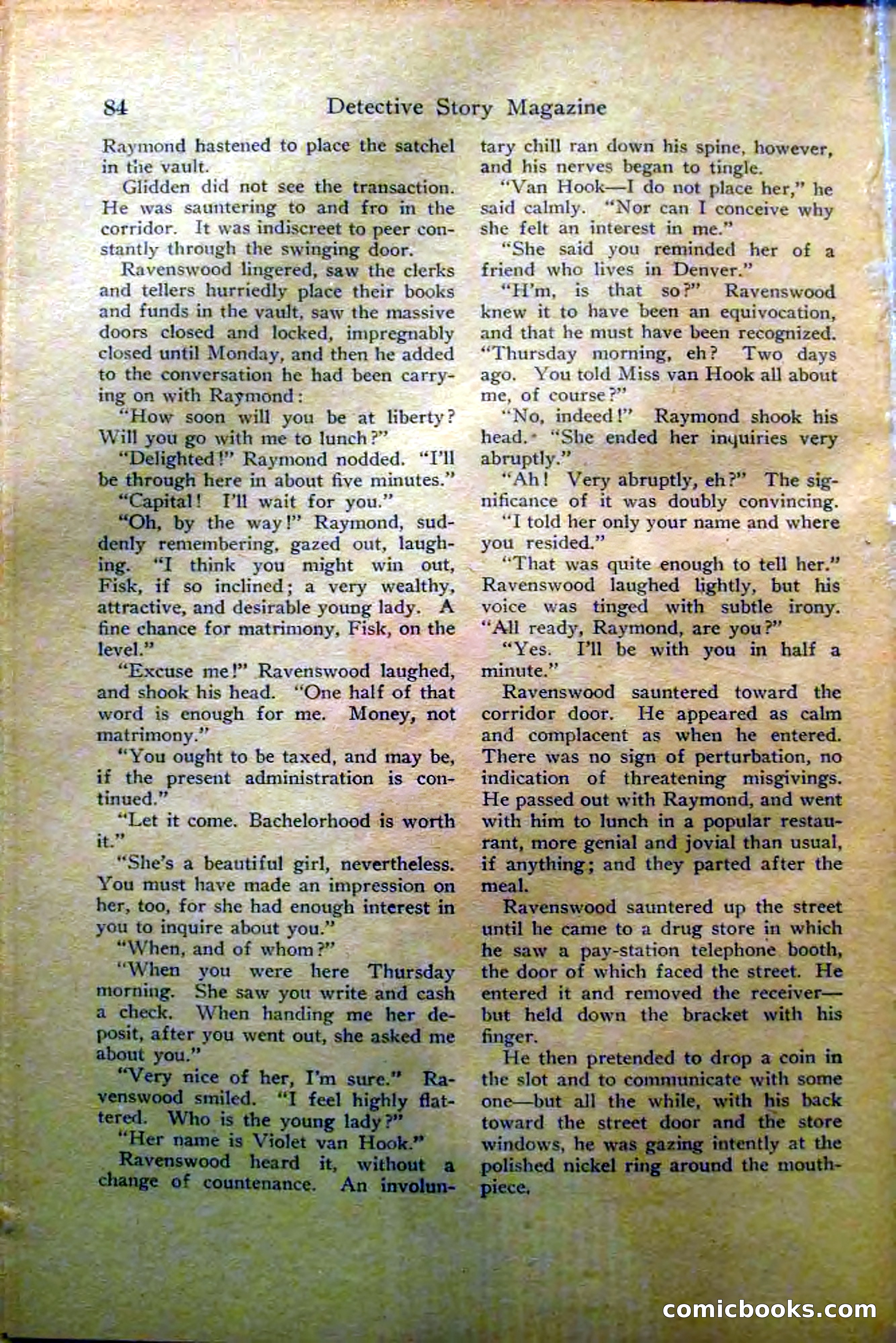 Detective Story Magazine, Vol. 2, No. 5 — page 86 of 132