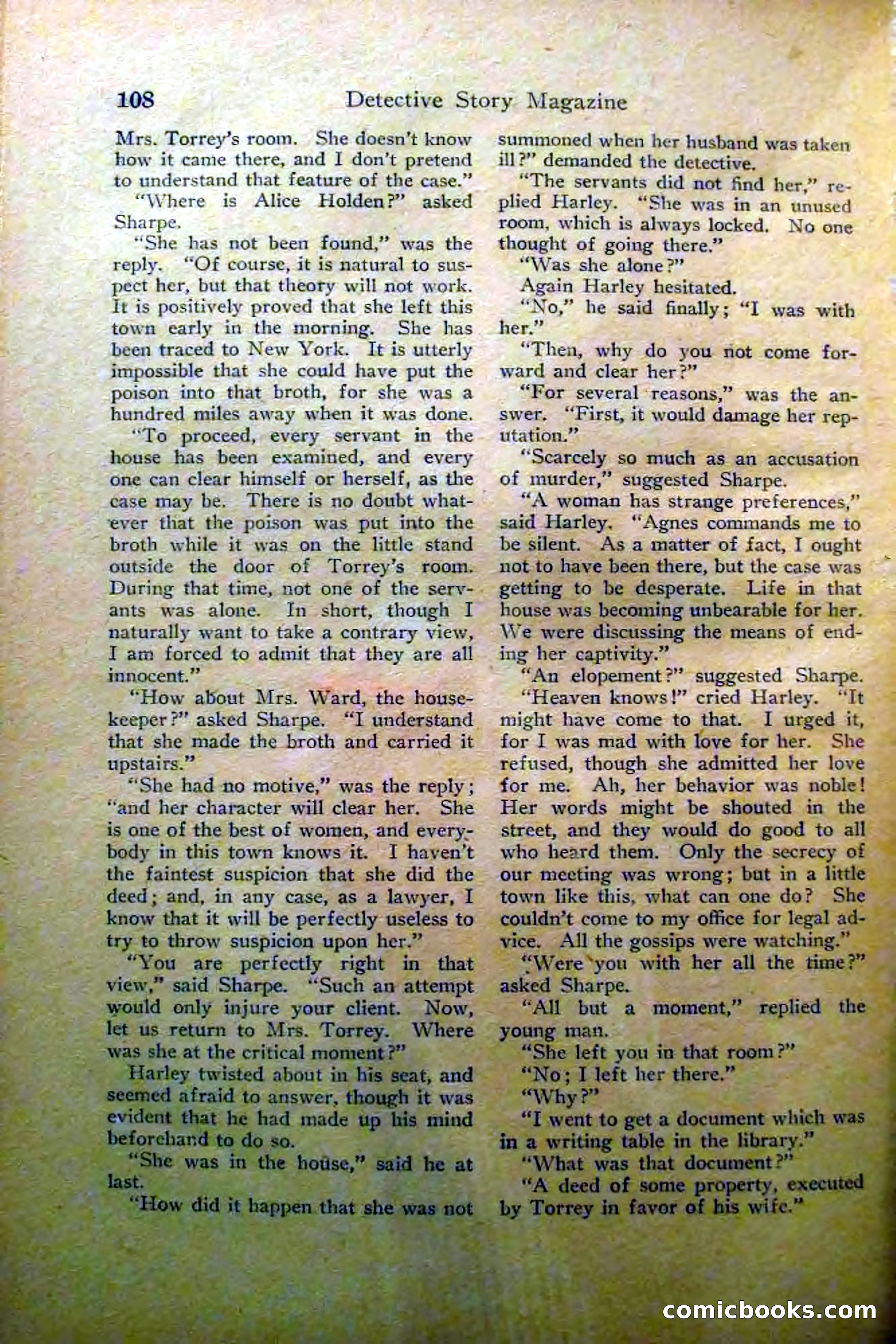 Detective Story Magazine, Vol. 2, No. 5 — page 110 of 132