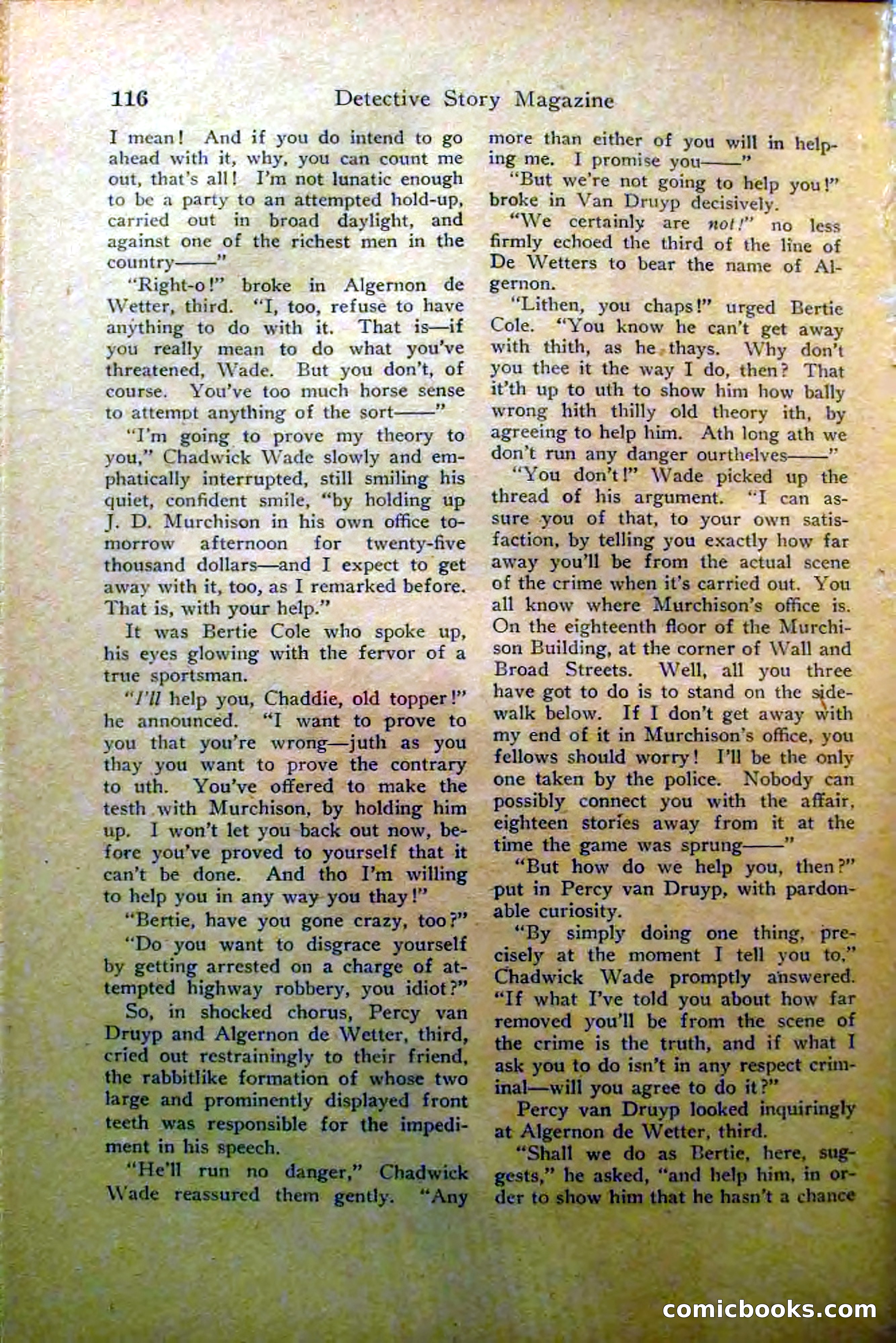 Detective Story Magazine, Vol. 2, No. 5 — page 118 of 132