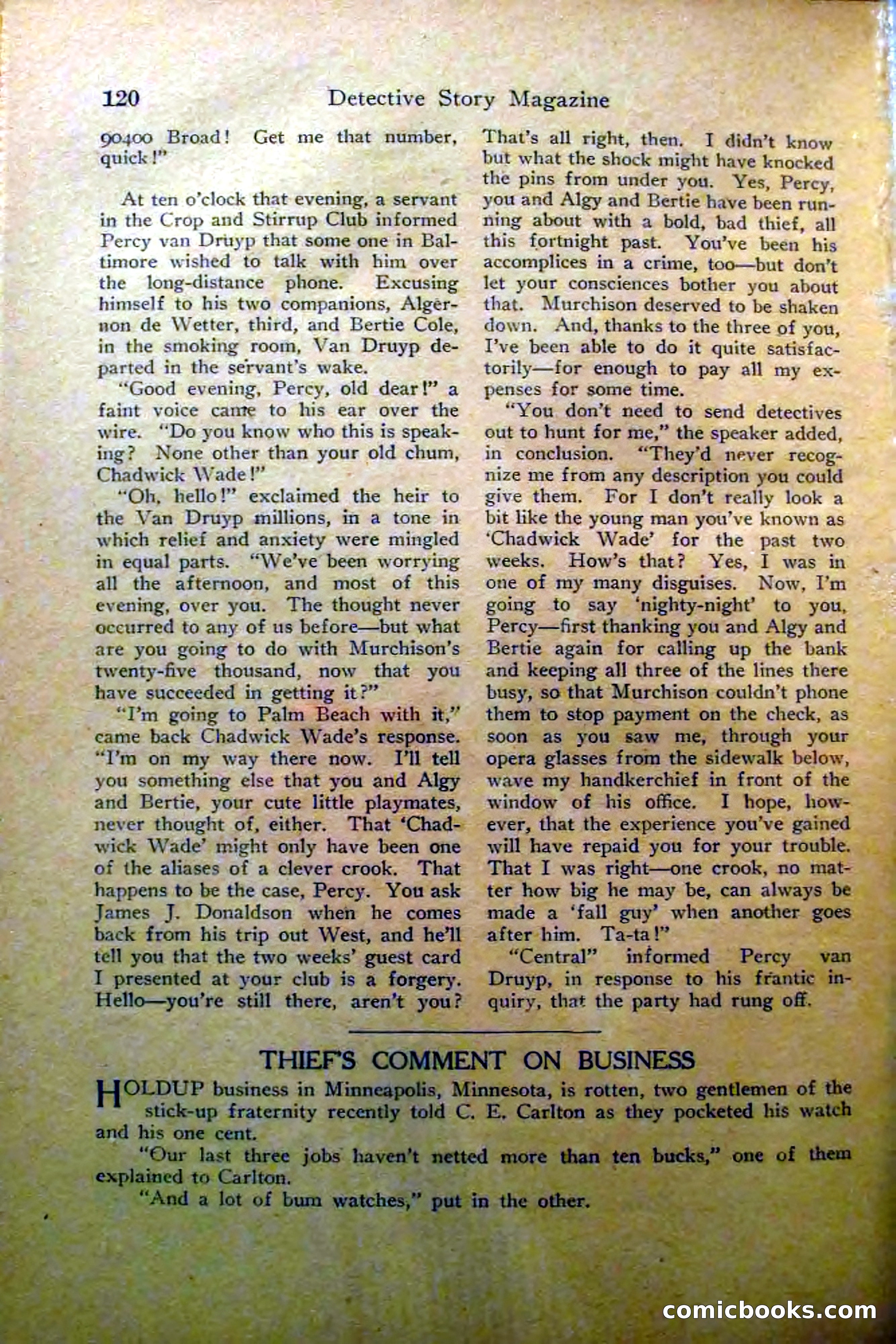 Detective Story Magazine, Vol. 2, No. 5 — page 122 of 132