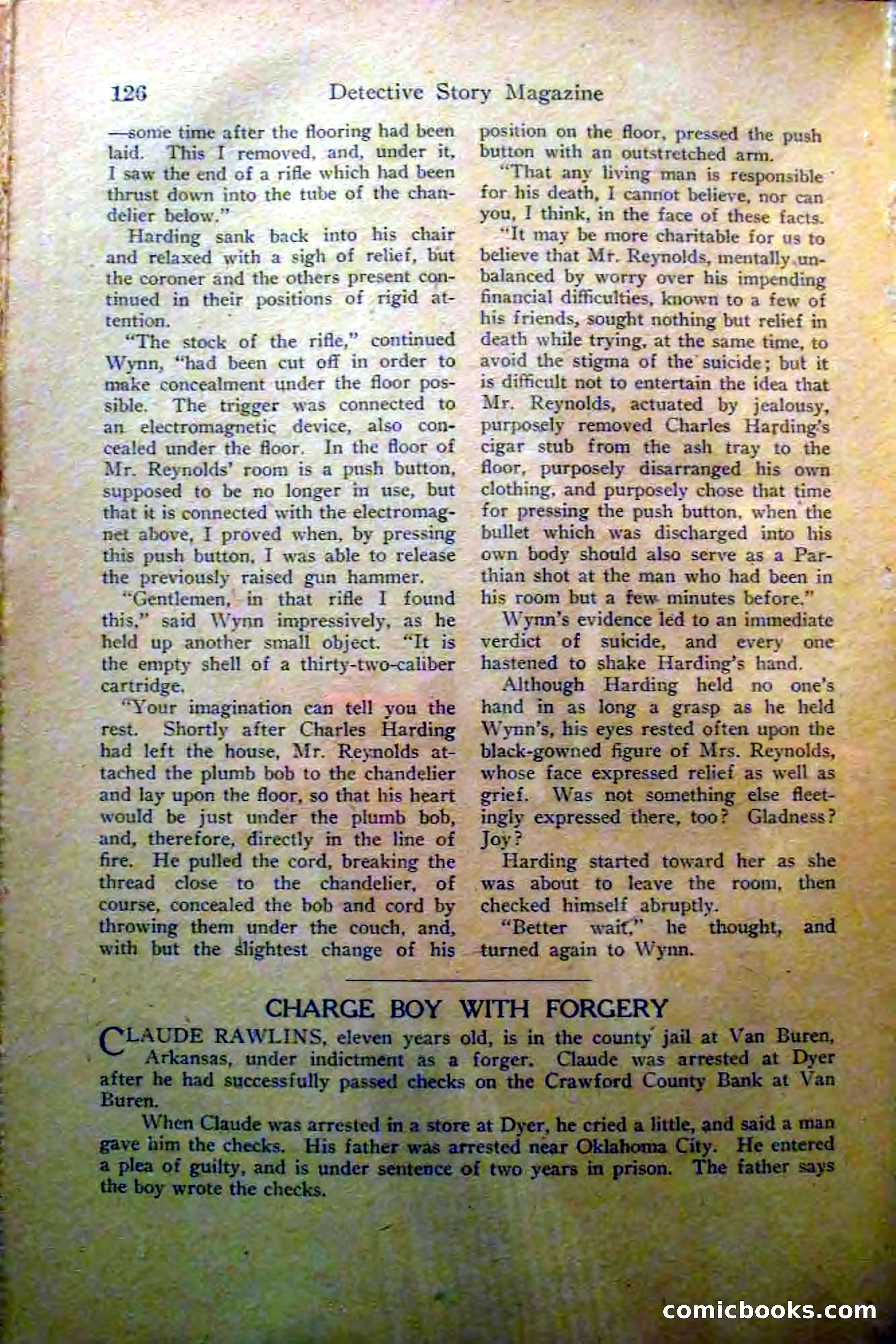 Detective Story Magazine, Vol. 2, No. 5 — page 128 of 132